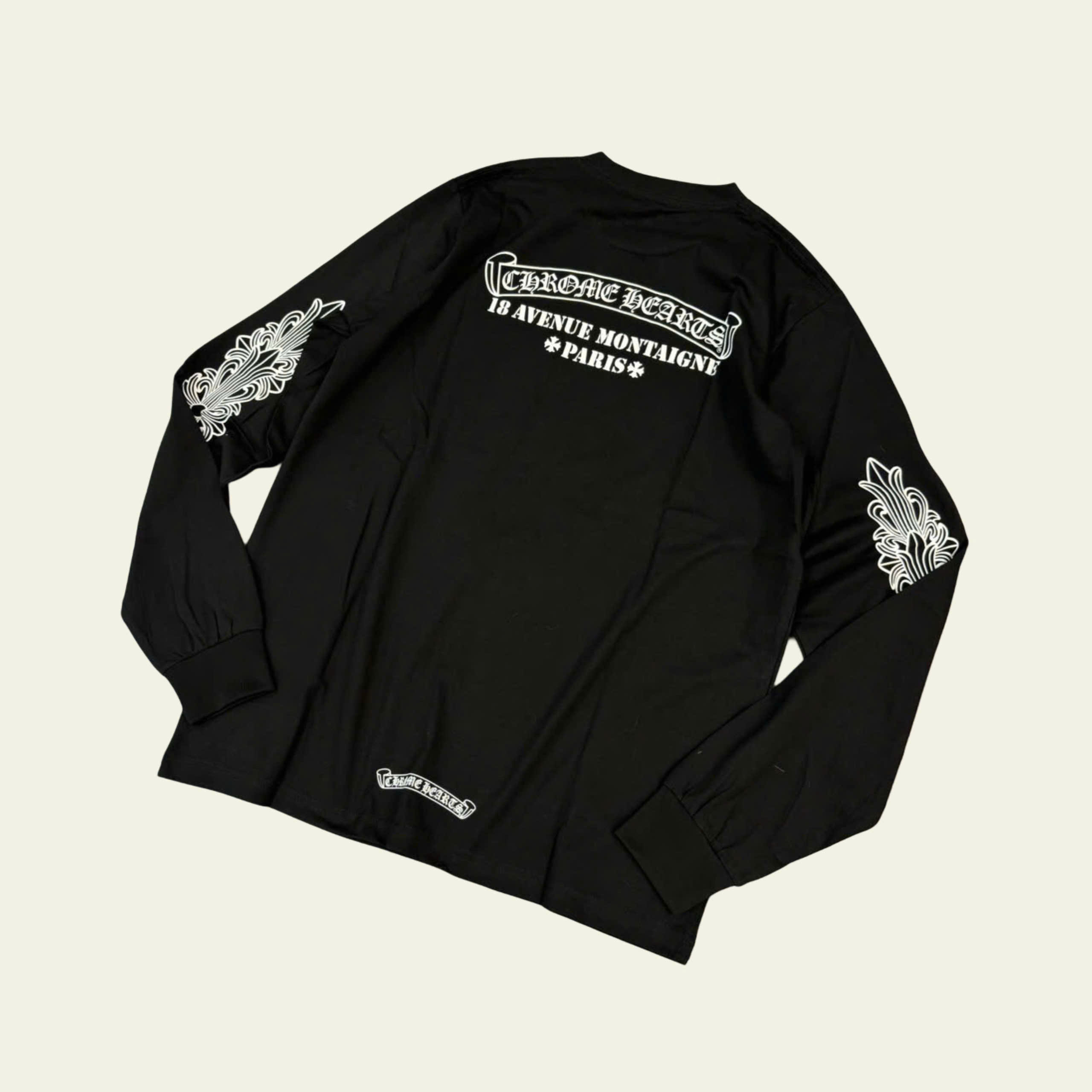 ÁO SWEATER CHROME HEARTS 18 AVENUE MONTAIGNE (BLACK)