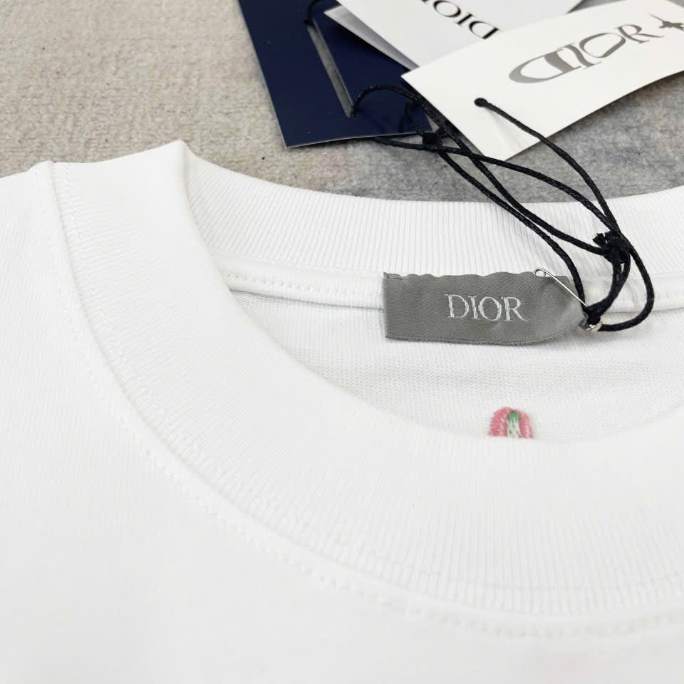ÁO THUN DIOR LEWIS HAMILTON COTTON (WHITE)