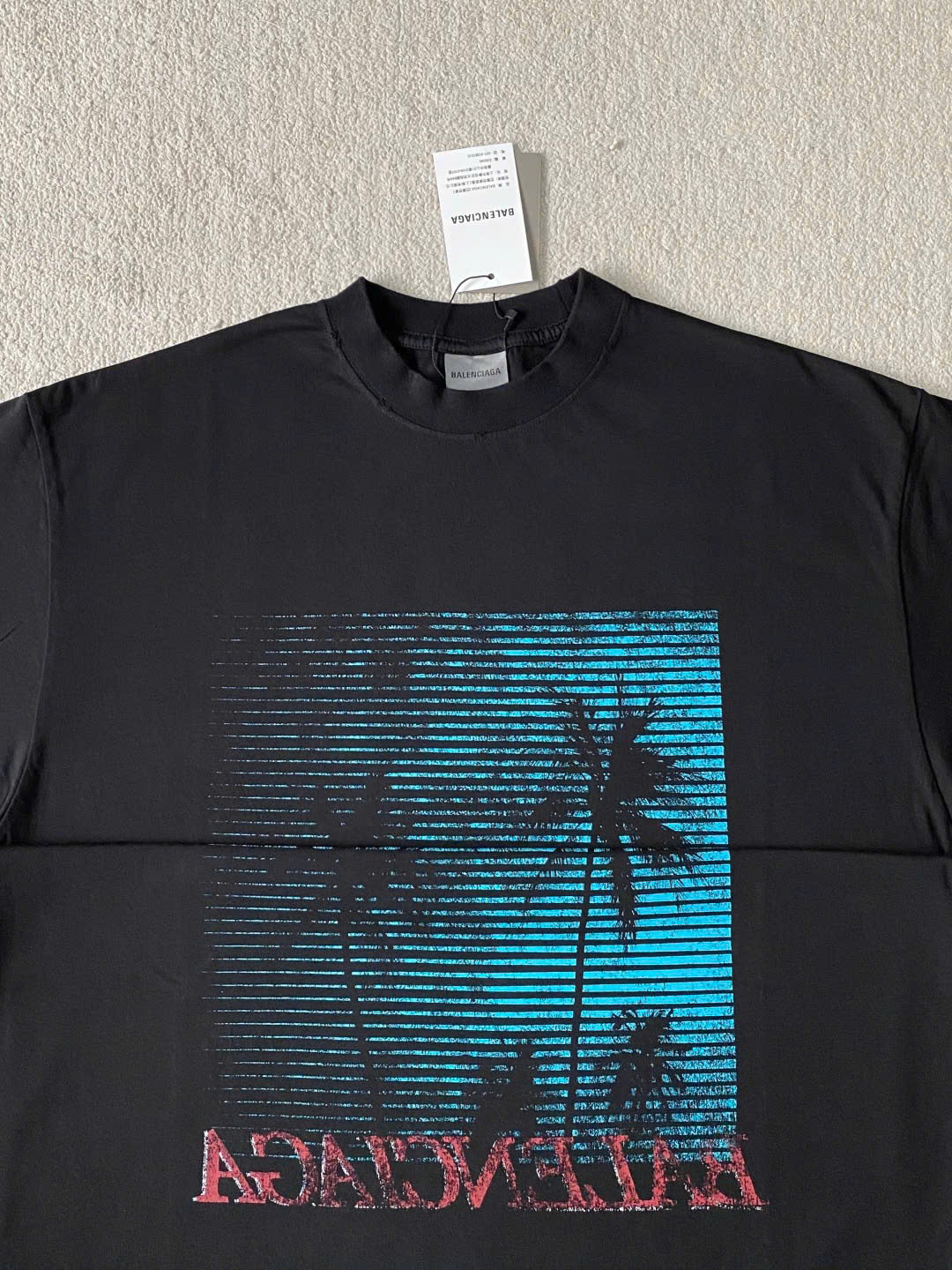 ÁO BALENCIAGA MEN'S SUMMER CALLING T-SHIRT (BLACK)