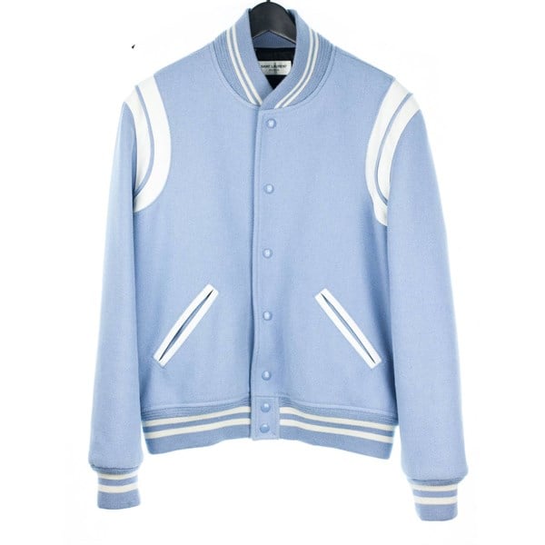 SAINT LAURENT JACKET - Áo khoác SLP Teddy (Baby Blue) [Mirror Quality]