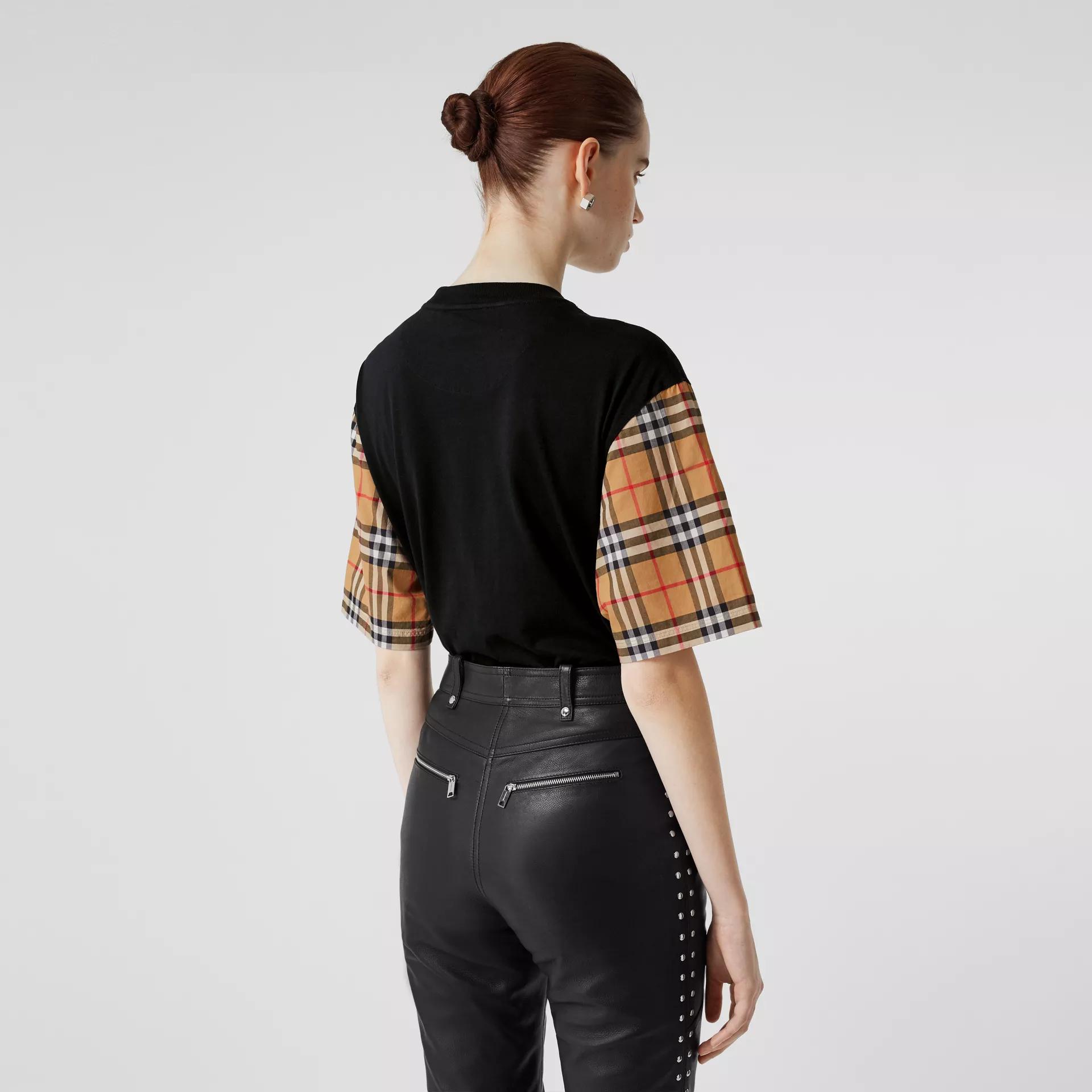 BURBERRY TEE - Áo BBR Serra (Black) [Mirror Quality]
