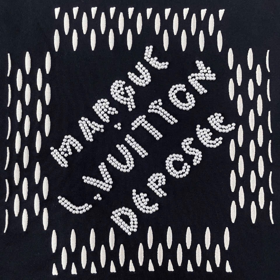 ÁO THUN LOUIS VUITTON LV MARQUE PEARL (BLACK)