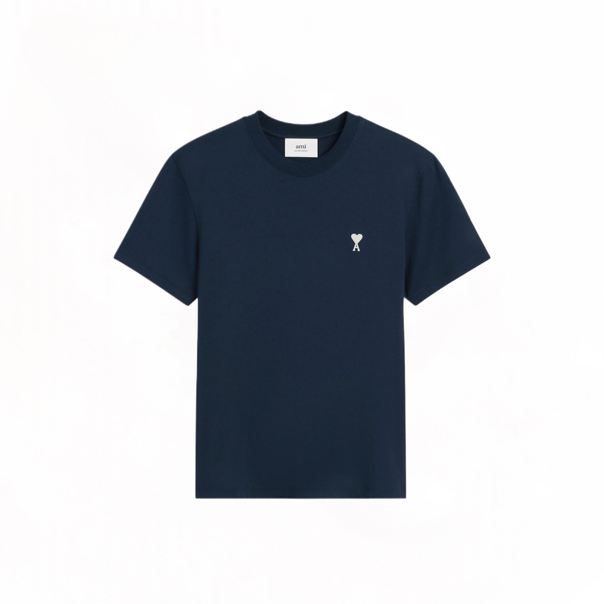 ÁO THUN AMI PARIS LOGO HEART WHITE (NAVY)