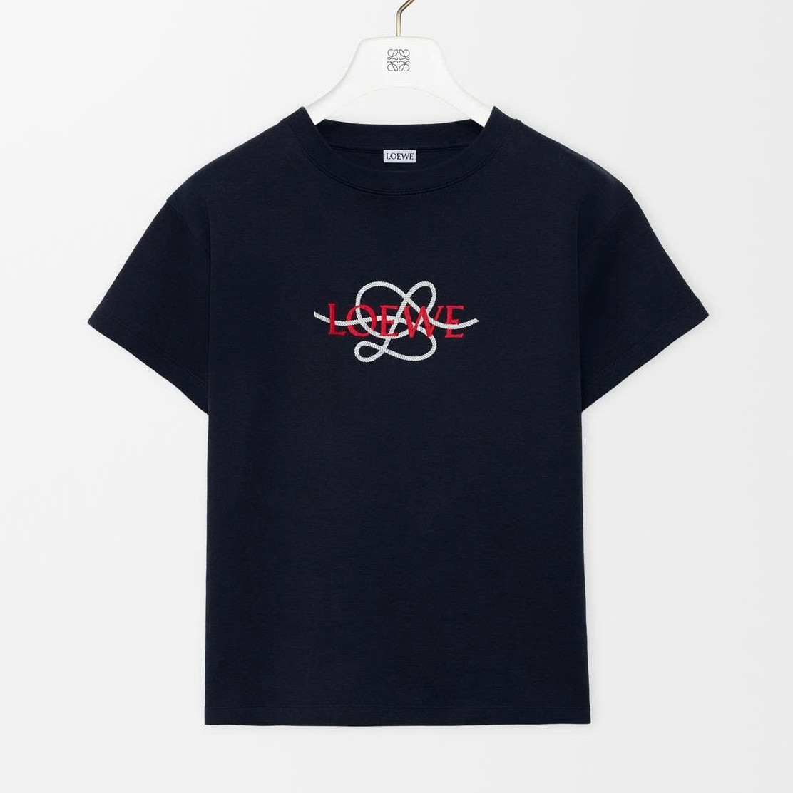 ÁO THUN LOEWE L & LOEWE PATCH T-SHIRT (NAVY BLUE)