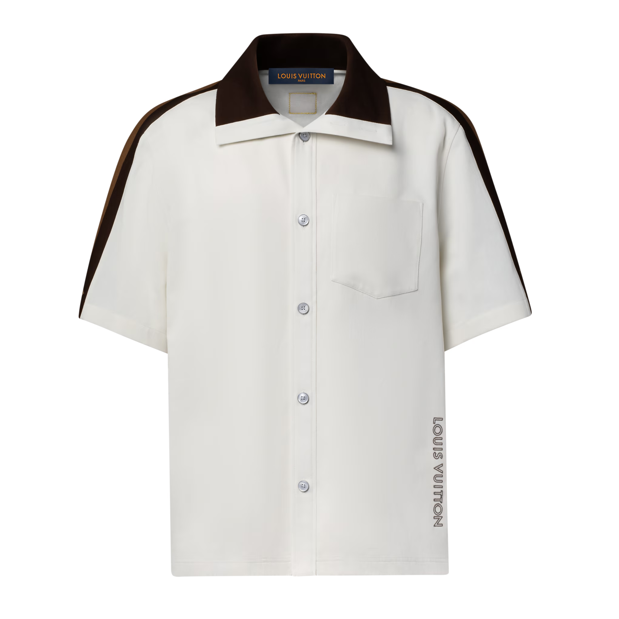 ÁO SƠ MI LOUIS VUITTON BICOLOR WARM UP (EGG SHELL)