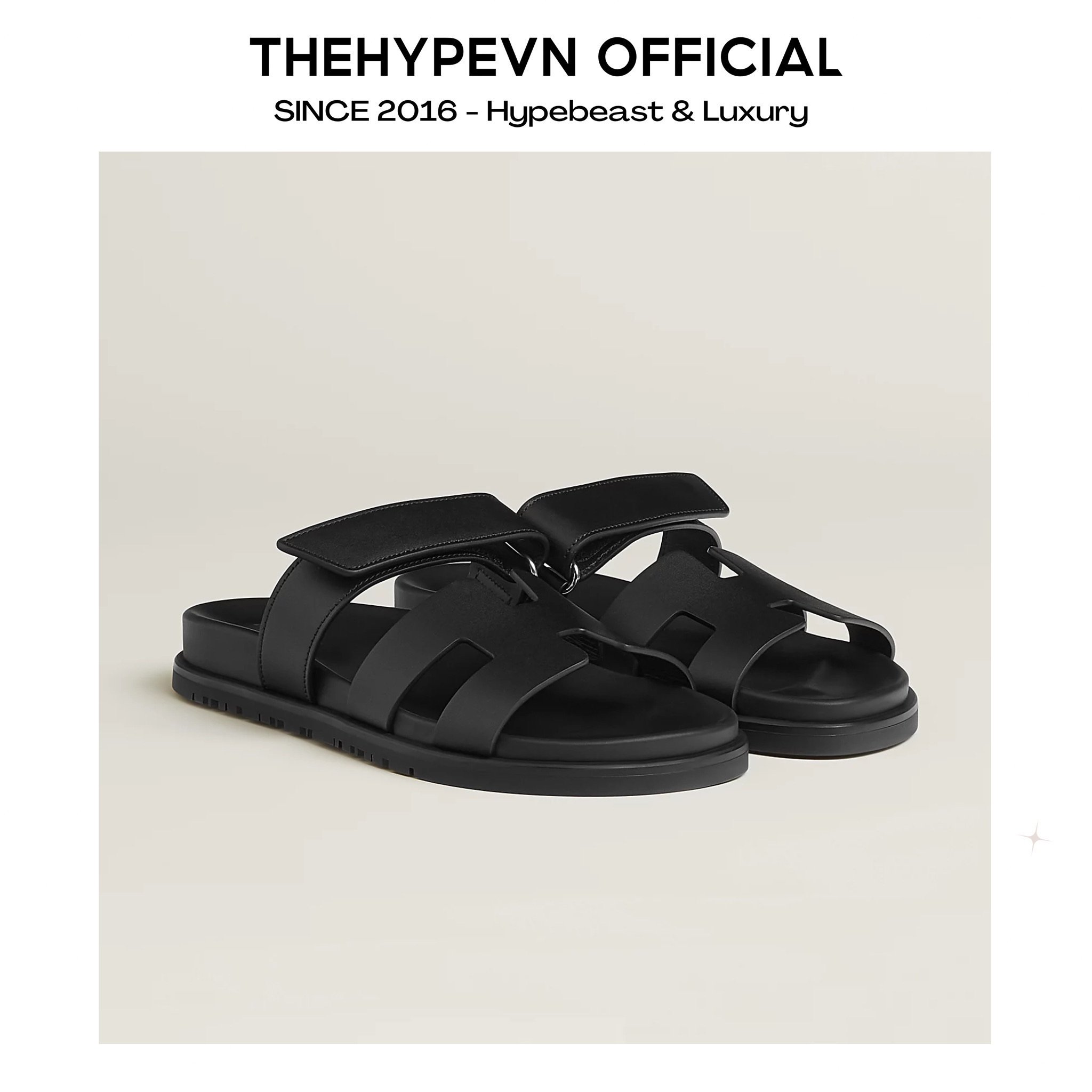 SANDAL HERMES CHYPRE (NOIR)