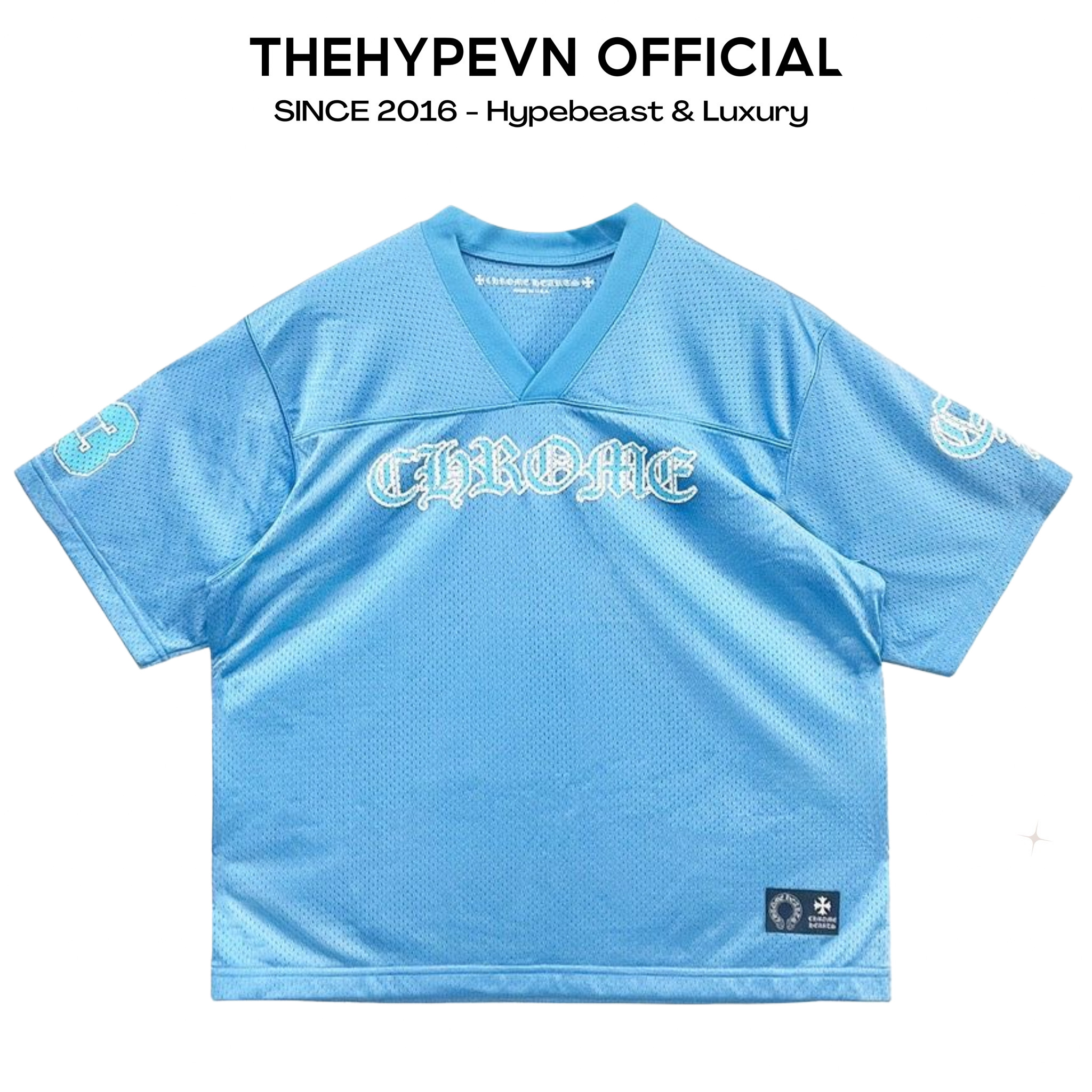 ÁO THUN CHROME HEART MESH MEDIUM JERSEY (BLUE)