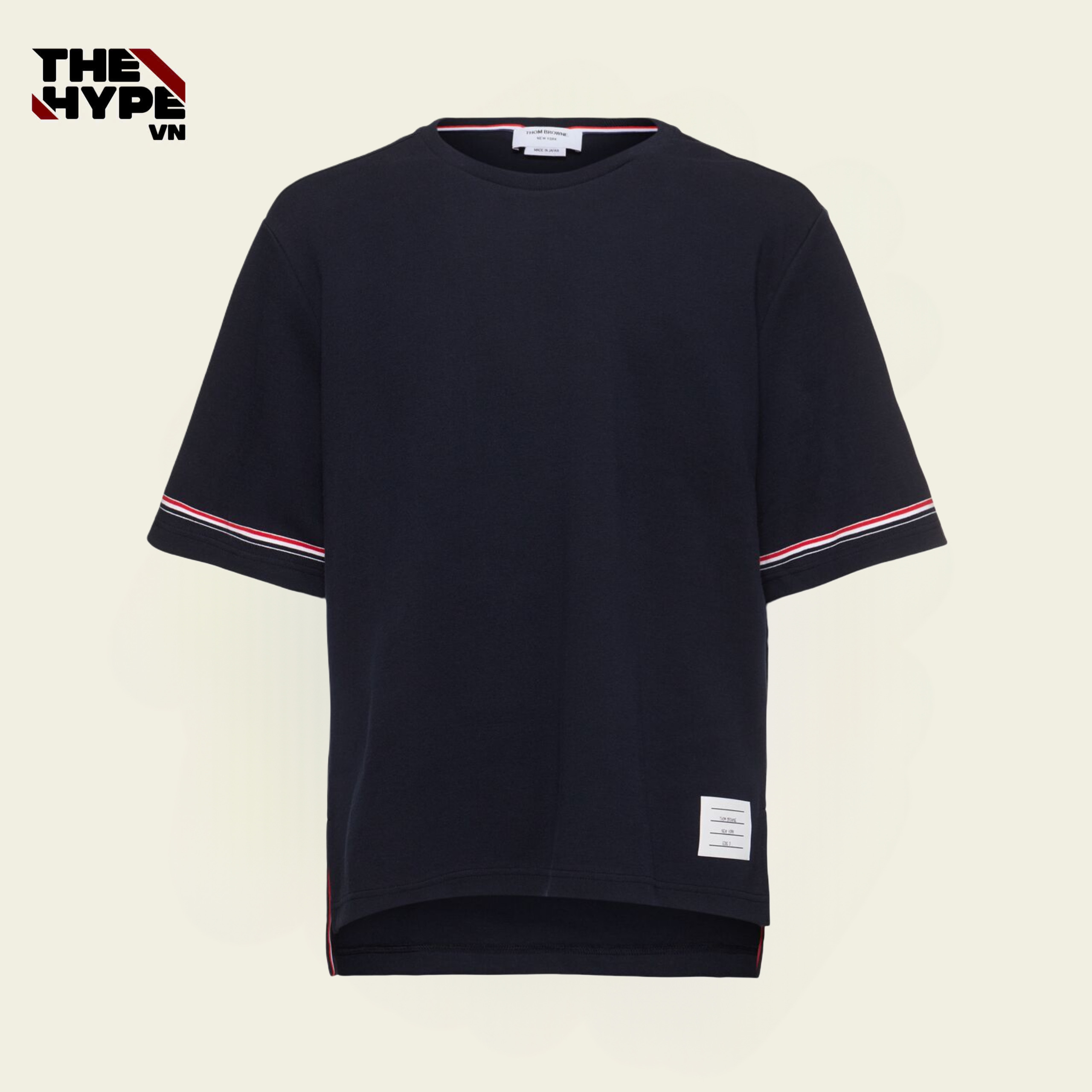 ÁO THUN THOM BROWNE TB RWB STRIPE (NAVY)