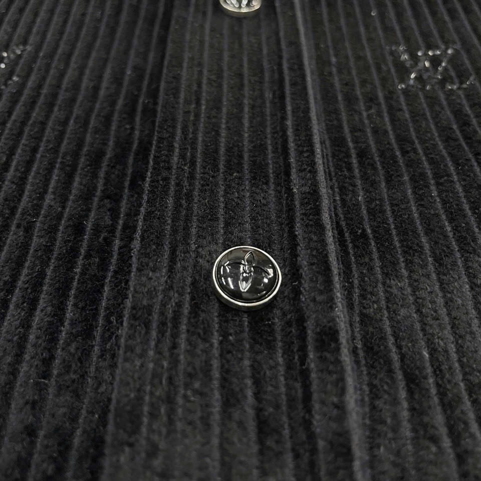 ÁO SƠ MI LOUIS VUITTON LV BLASON CORDUROY JACKET SHIRT (BLACK)