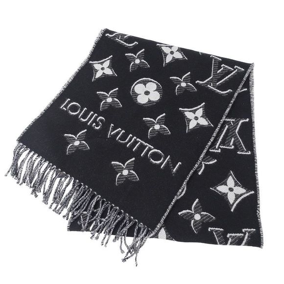 KHĂN QUÀNG LOUIS VUITTON LV ESSENTIAL SHINE (BLACK)