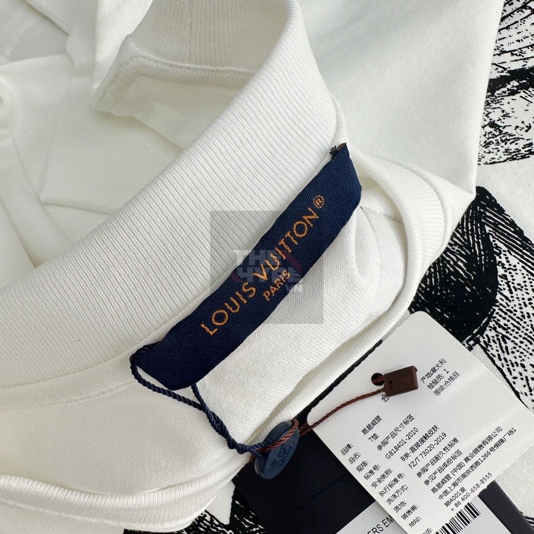 Áo Thun Louis Vuitton LV Bird Printed (White) [Mirror Quality]