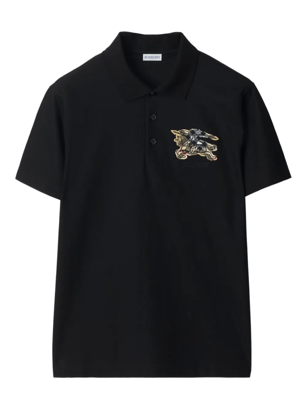 ÁO POLO BURBERRY LOGO AT CHEST (BLACK)