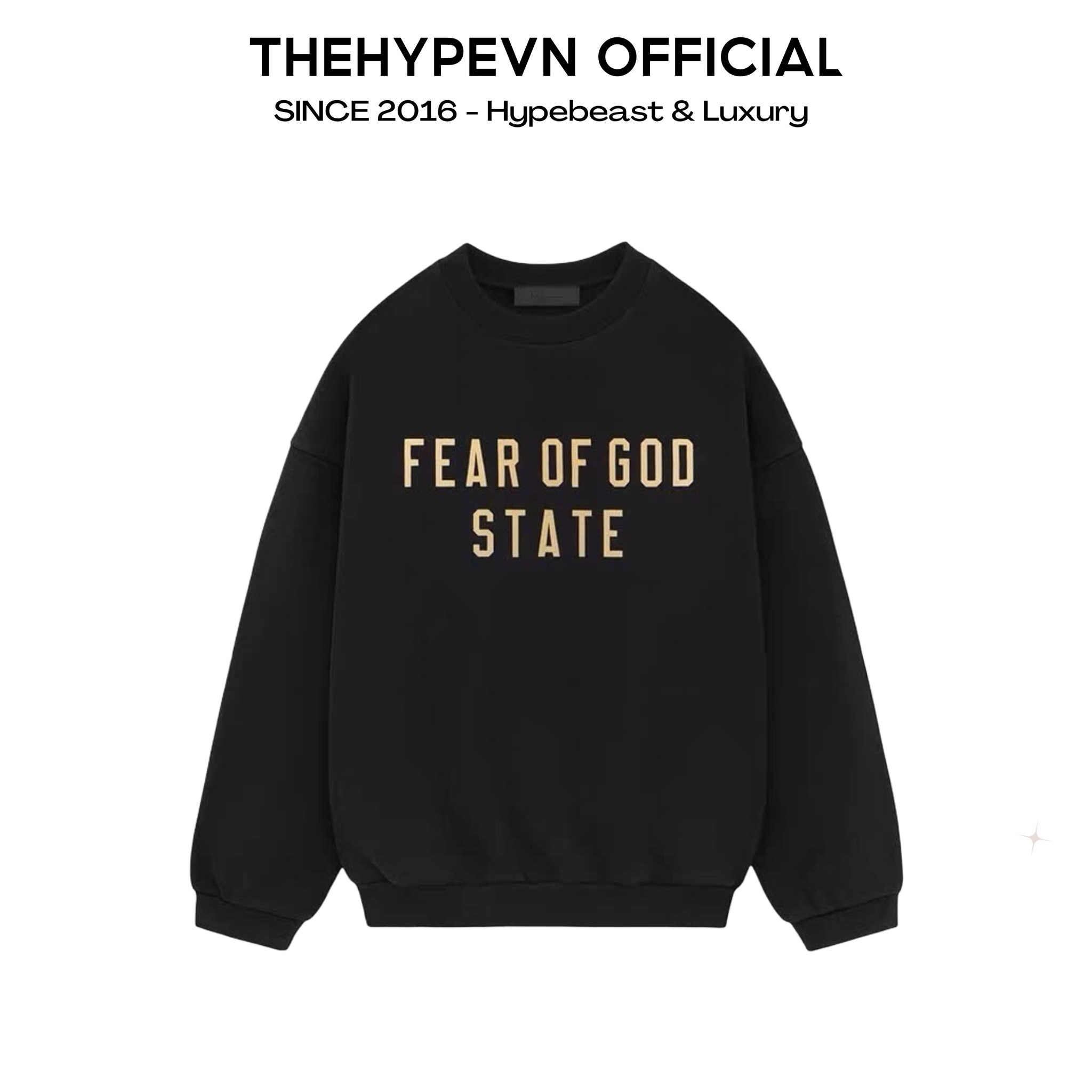 ÁO SWEATER FOG JERSEY CREWNECK STATE 2024 (BLACK)