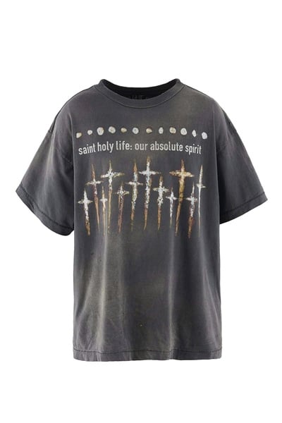 Áo Thun Saint Michael God (Grey) [Mirror Quality]