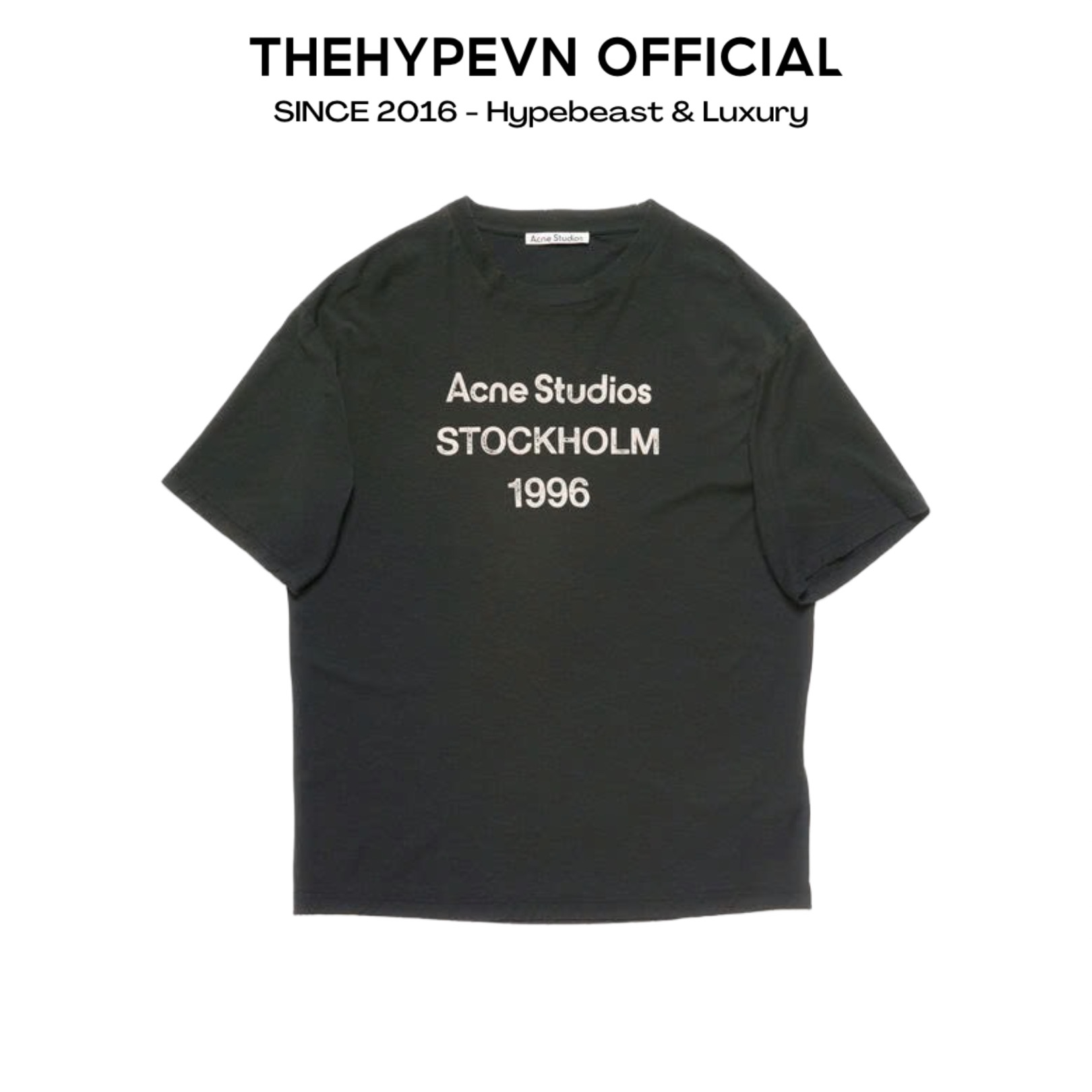 ÁO THUN ACNE STUDIO STOCKHOLM 1996 (FADED BLACK)