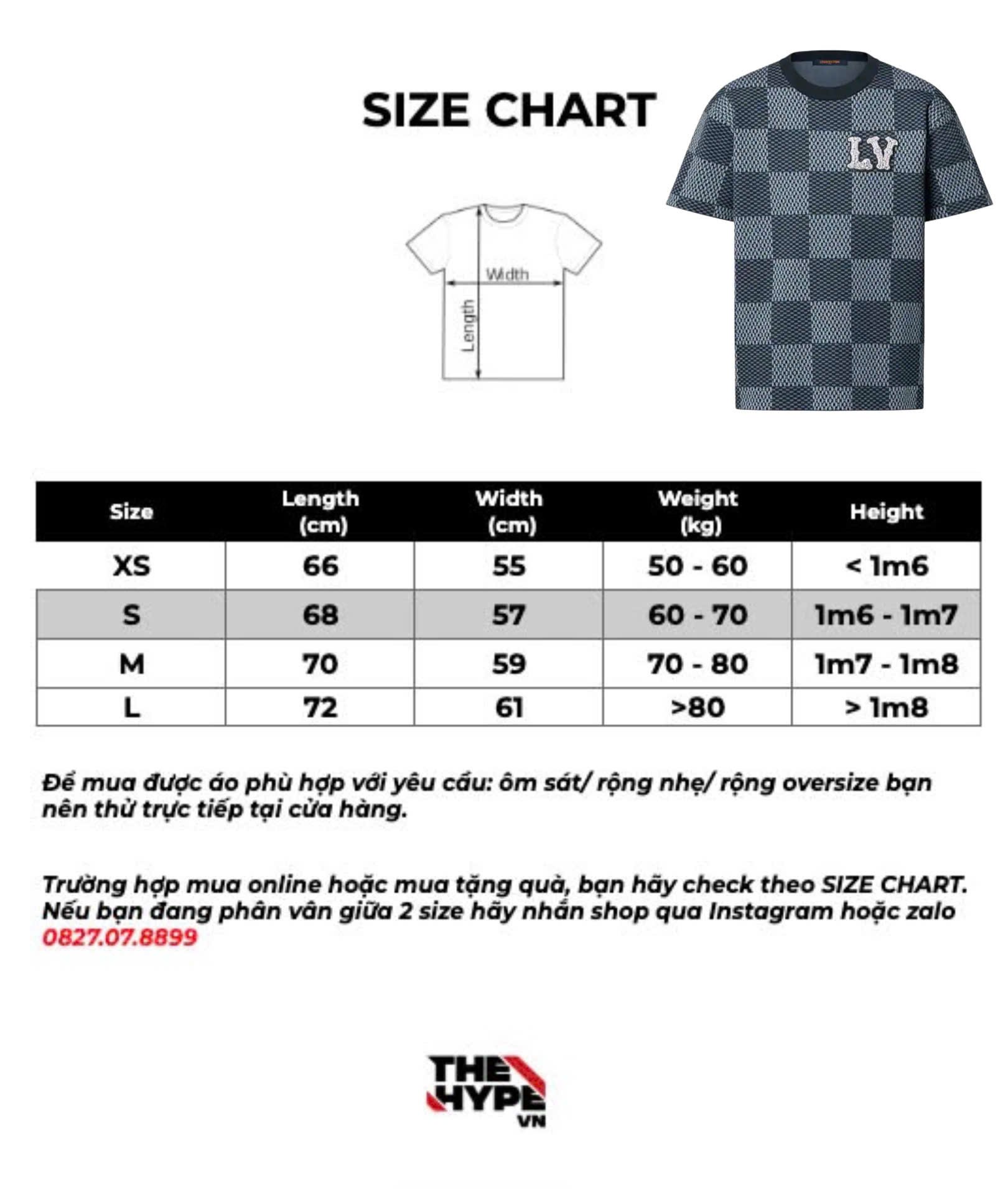 ÁO THUN LOUIS VUITTON LV DAMIER CRYSTAL PATCH (INDIGO)