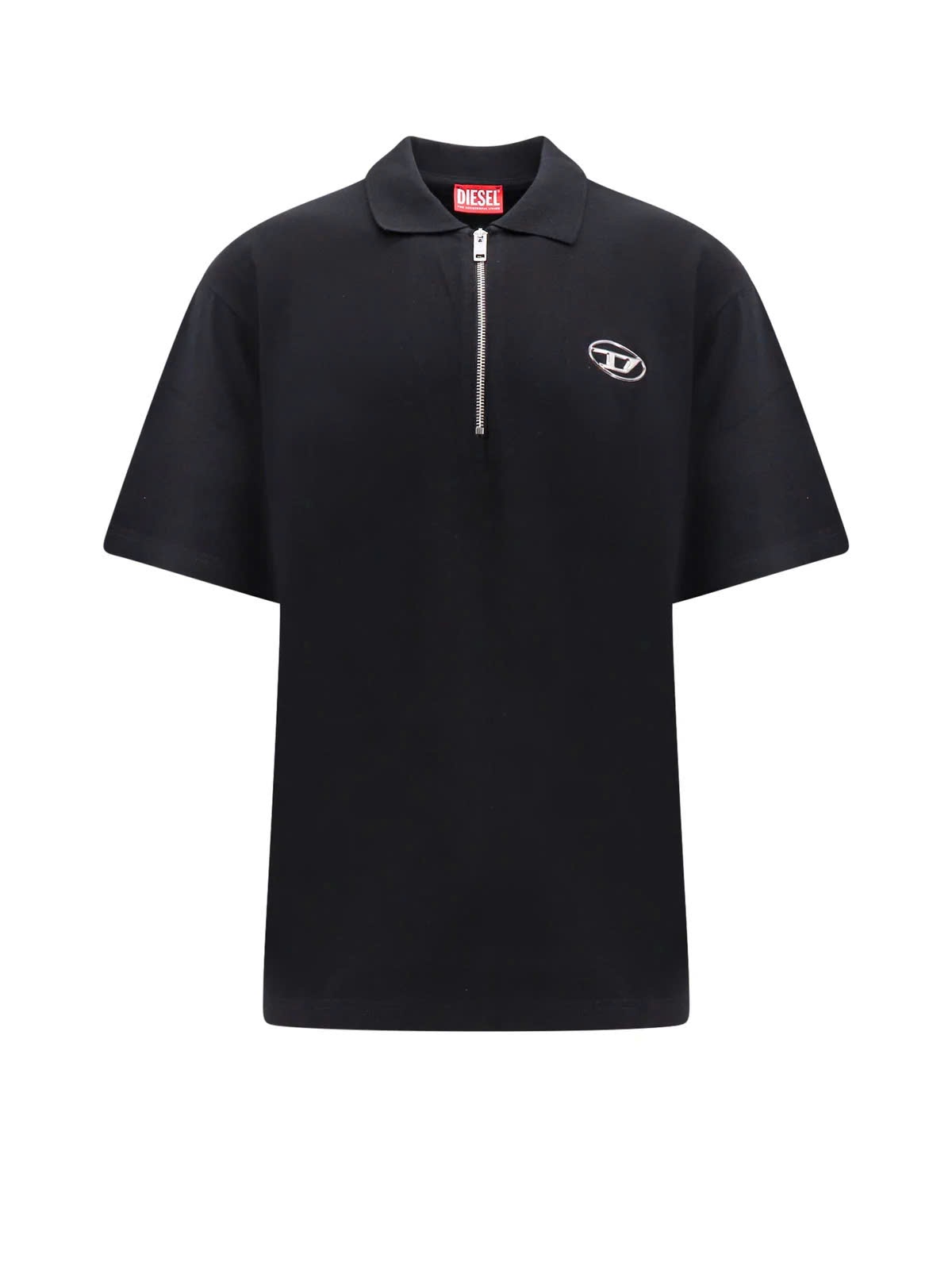 Áo Polo Diesel Zipped (Black) [Mirror Quality]