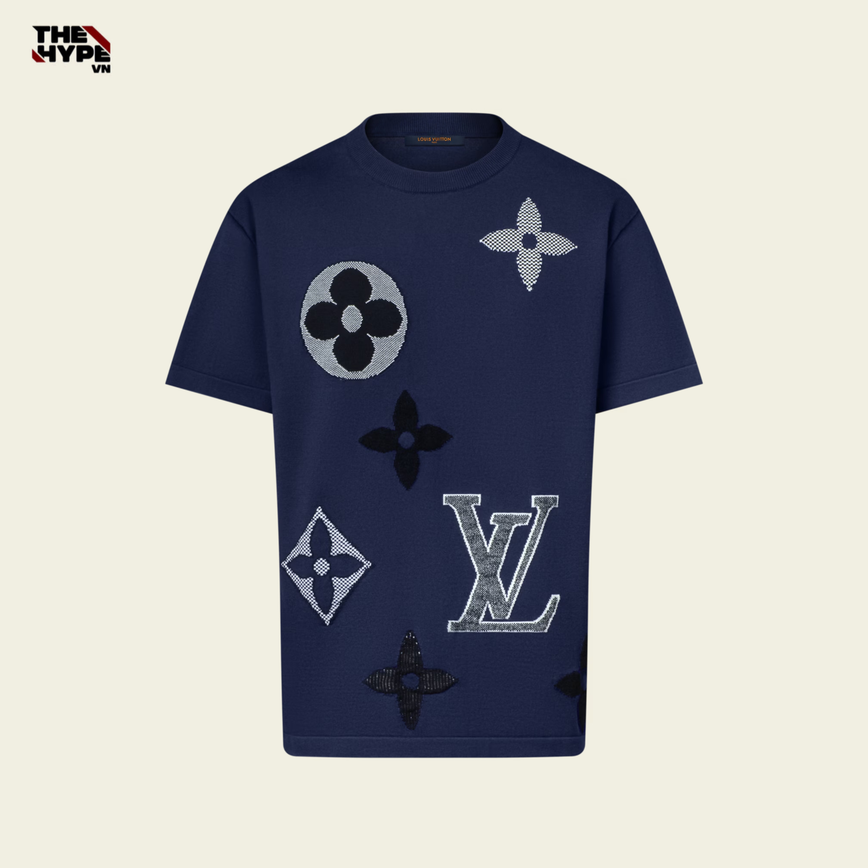 ÁO THUN LOUIS VUITTON BIG MONOGRAM (NAVY)