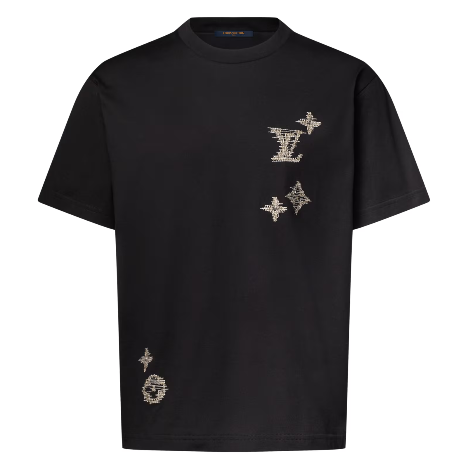 ÁO THUN LOUIS VUITTON FLOWERS MONOGRAM (BLACK)