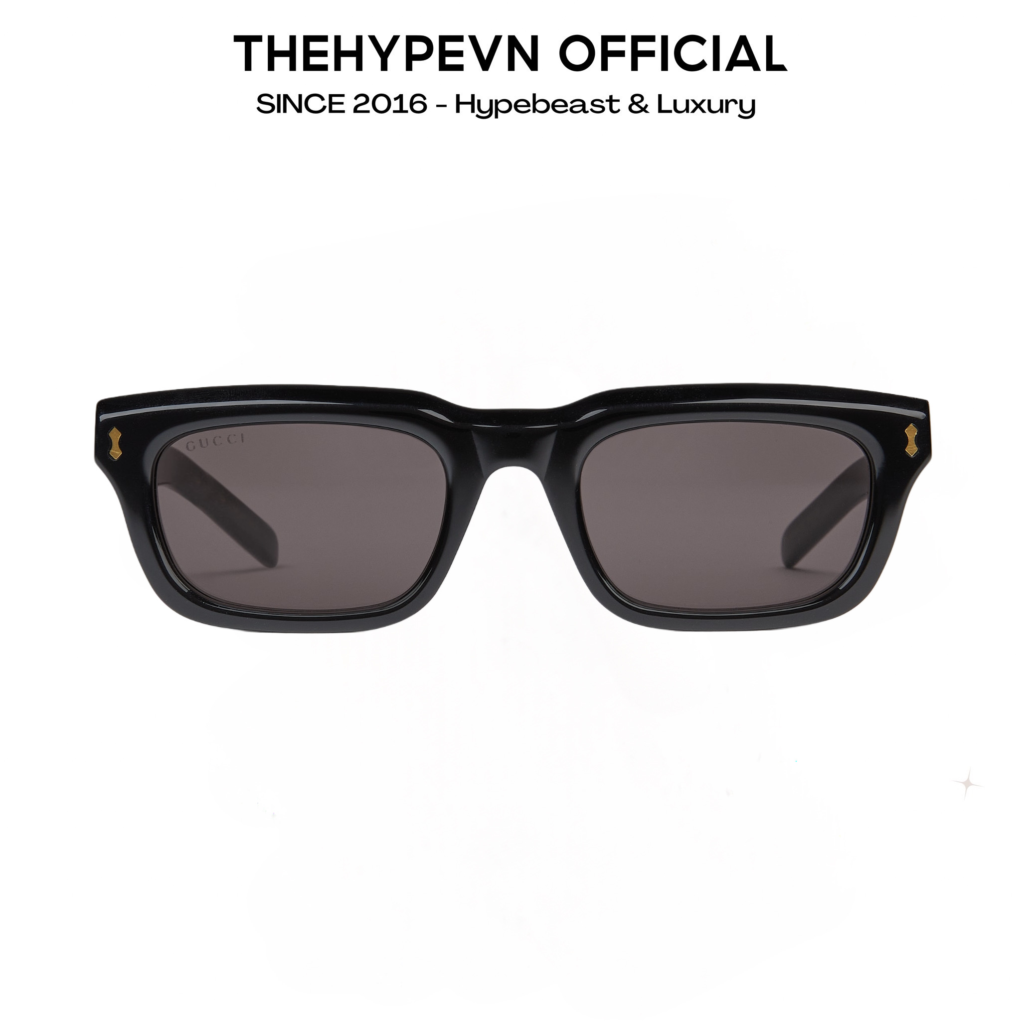 KÍNH GUCCI GC SUNGLASSES RECTANGULAR (BLACK)