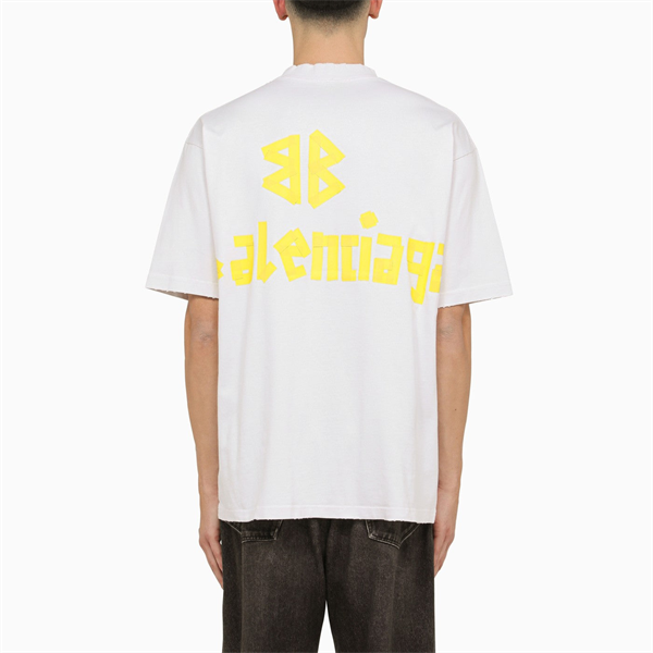 Áo Thun Balenciaga Tape Type Logo Printed (White) [MIRROR QUALITY]