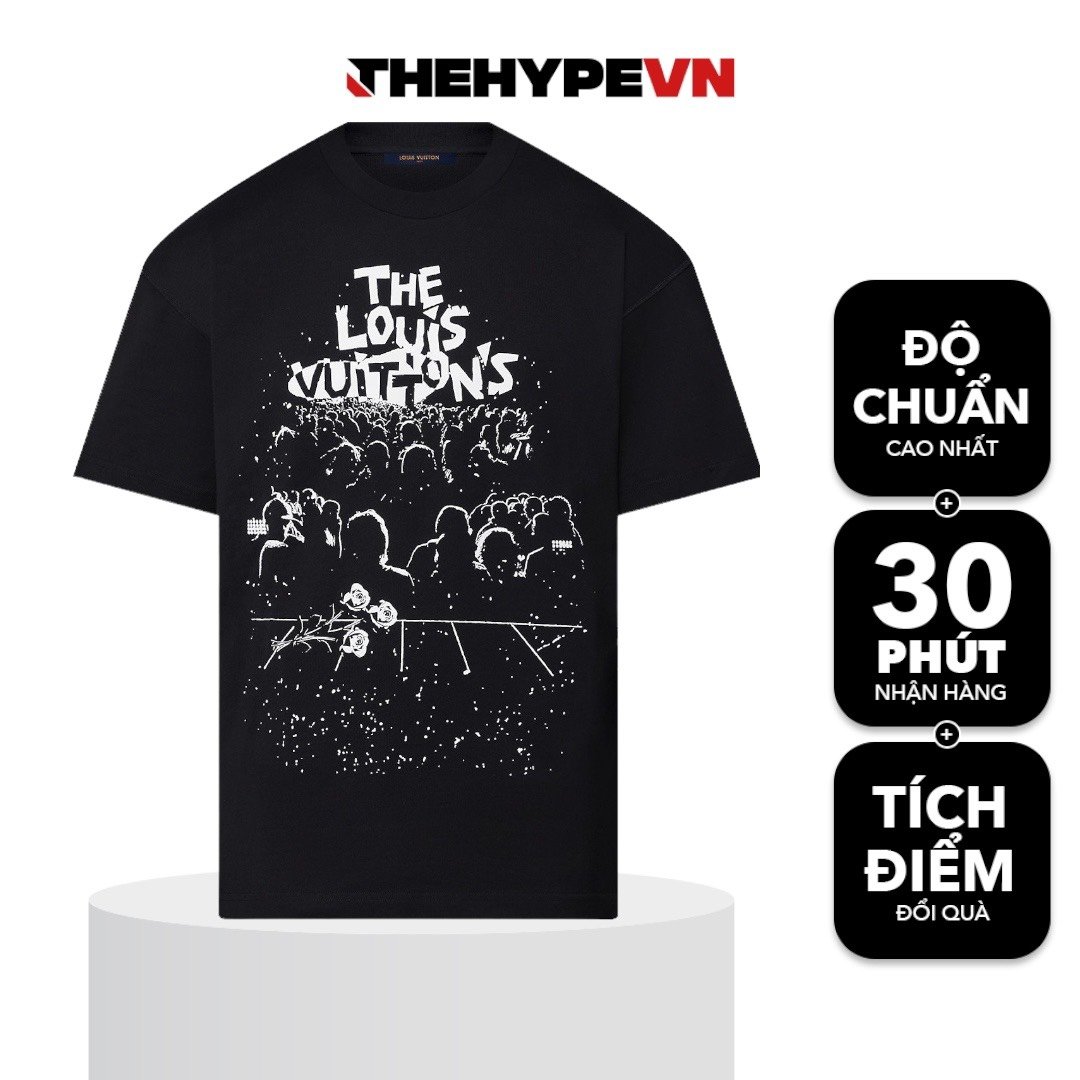 Áo Thun Louis Vuitton Concert (Black) [Mirror Quality]