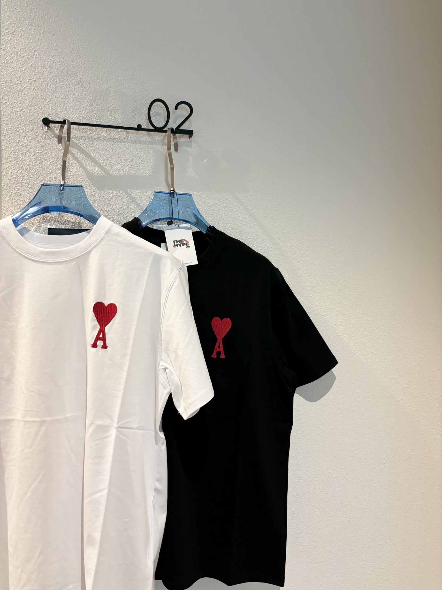 ÁO PHÔNG AMI PARIS BIG HEART LOGO TEE (WHITE)