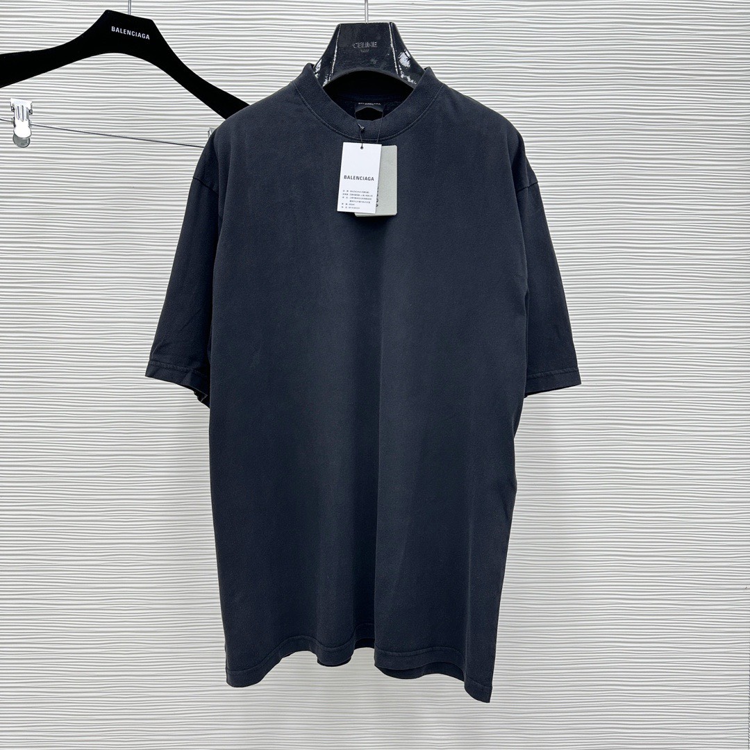 Áo Thun Balenciaga BLCG Hand-drawn (Black faded) [Mirror Quality]