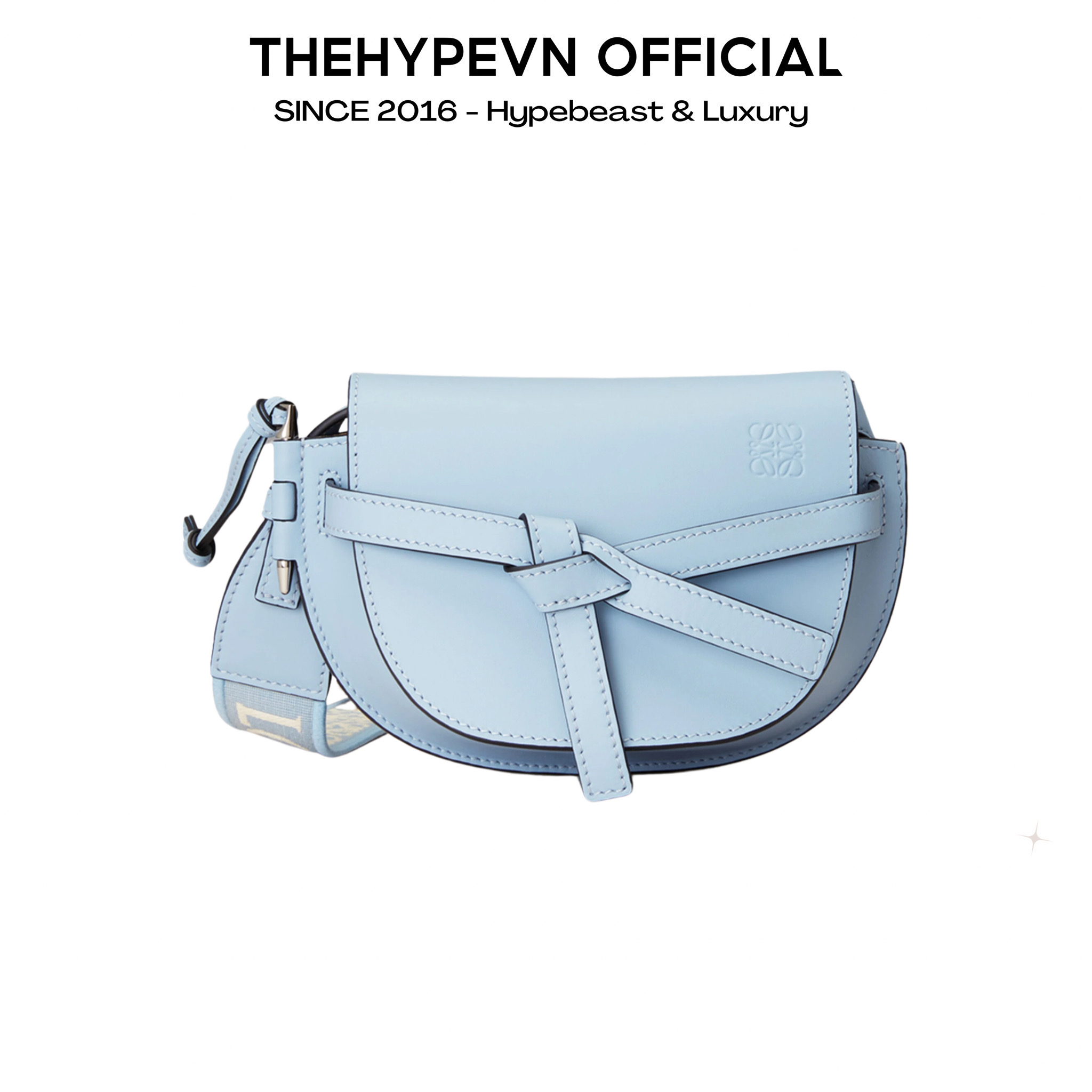 Túi Loewe Mini Gate Dual (Blue) [Mirror Quality]