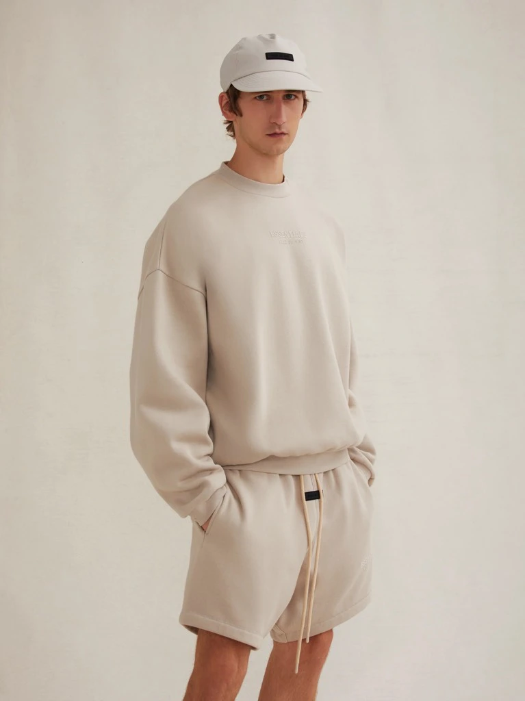 QUẦN SHORTS FOG ESSENTIALS SWEATSHORT SS24 (SILVER CLOUD)