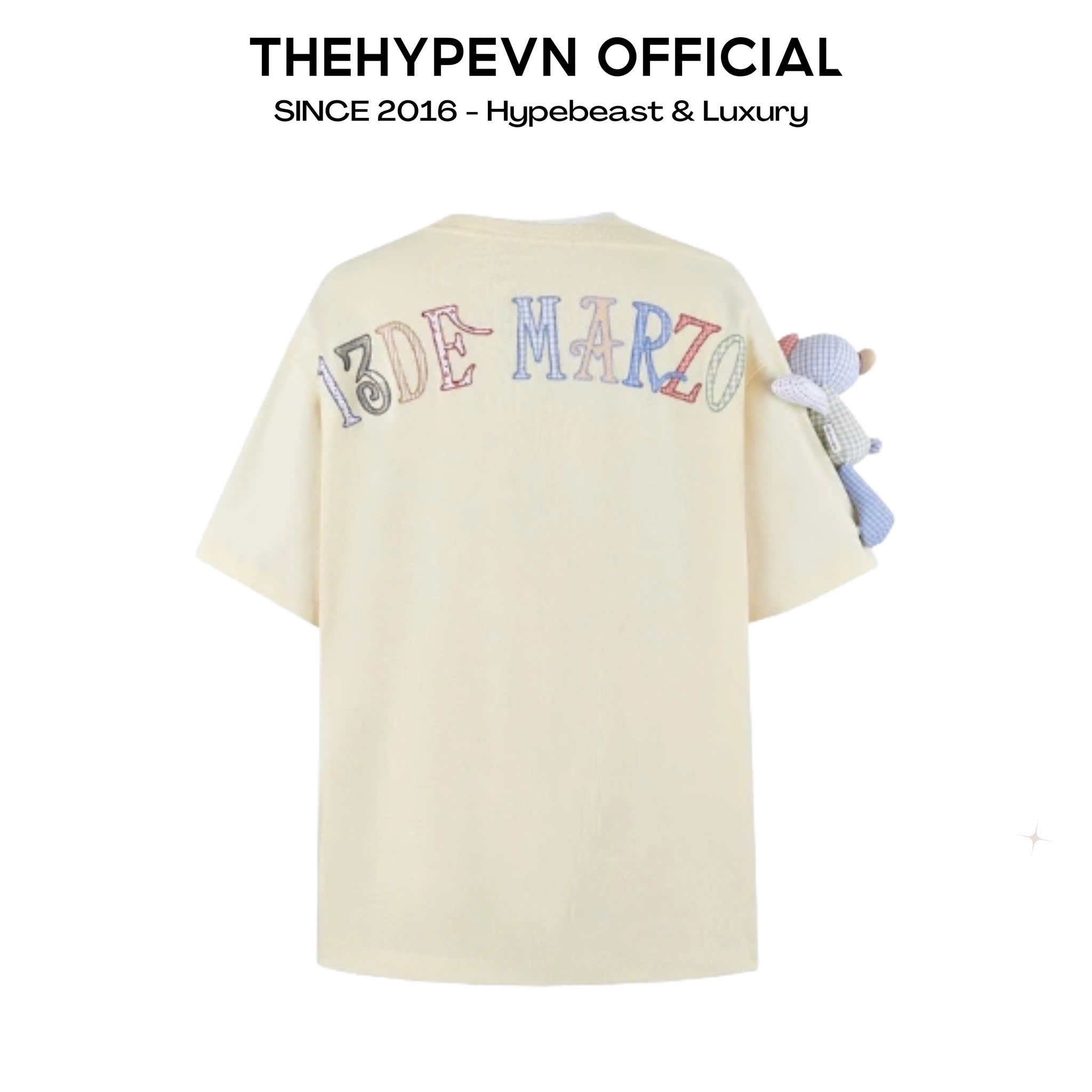 13DE MARZO TEE - Áo Thun Malposition (Beige) Best Quality