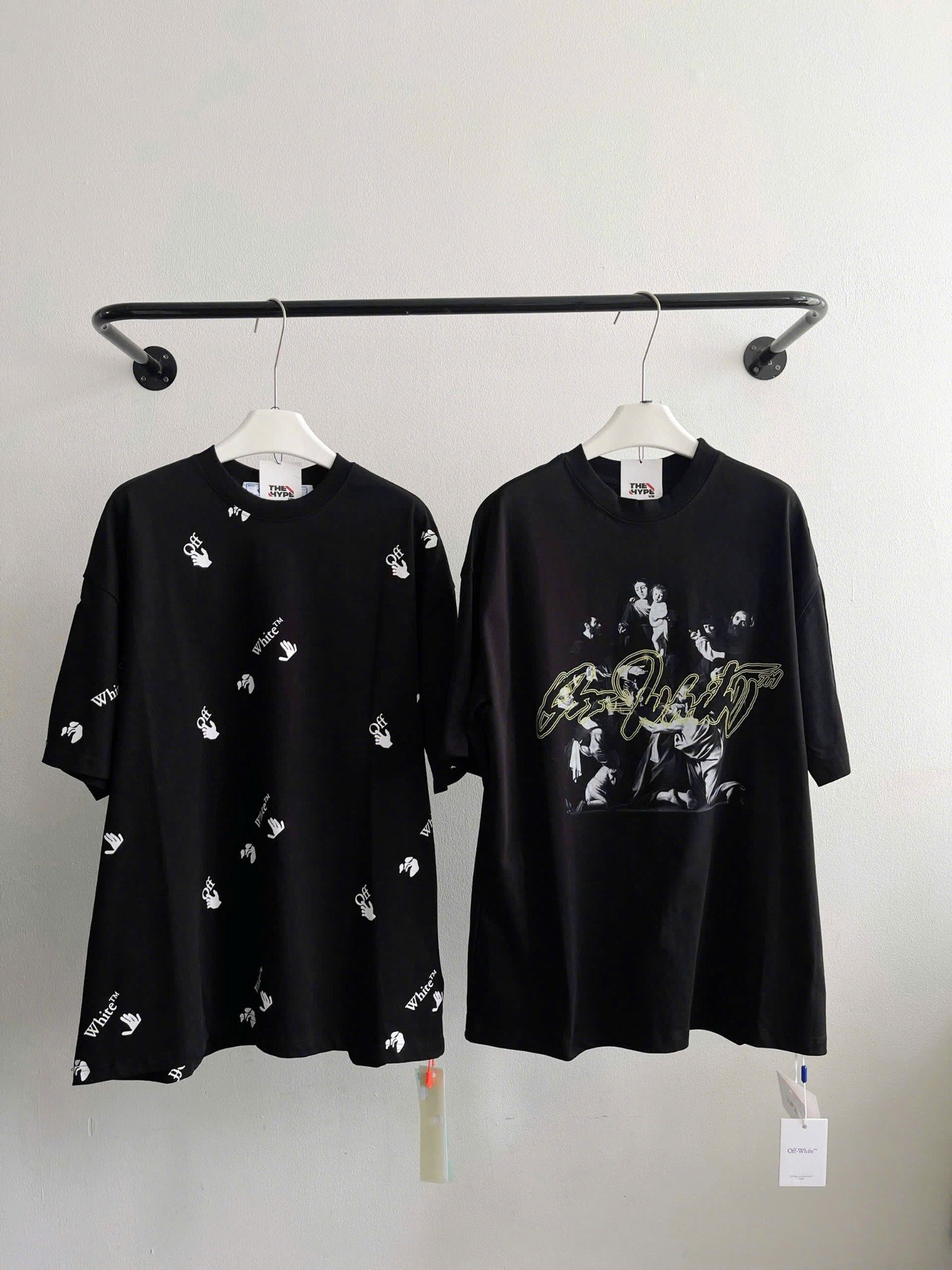 ÁO THUN OFF WHITE OW SCRIPT MARY SKATE (BLACK)