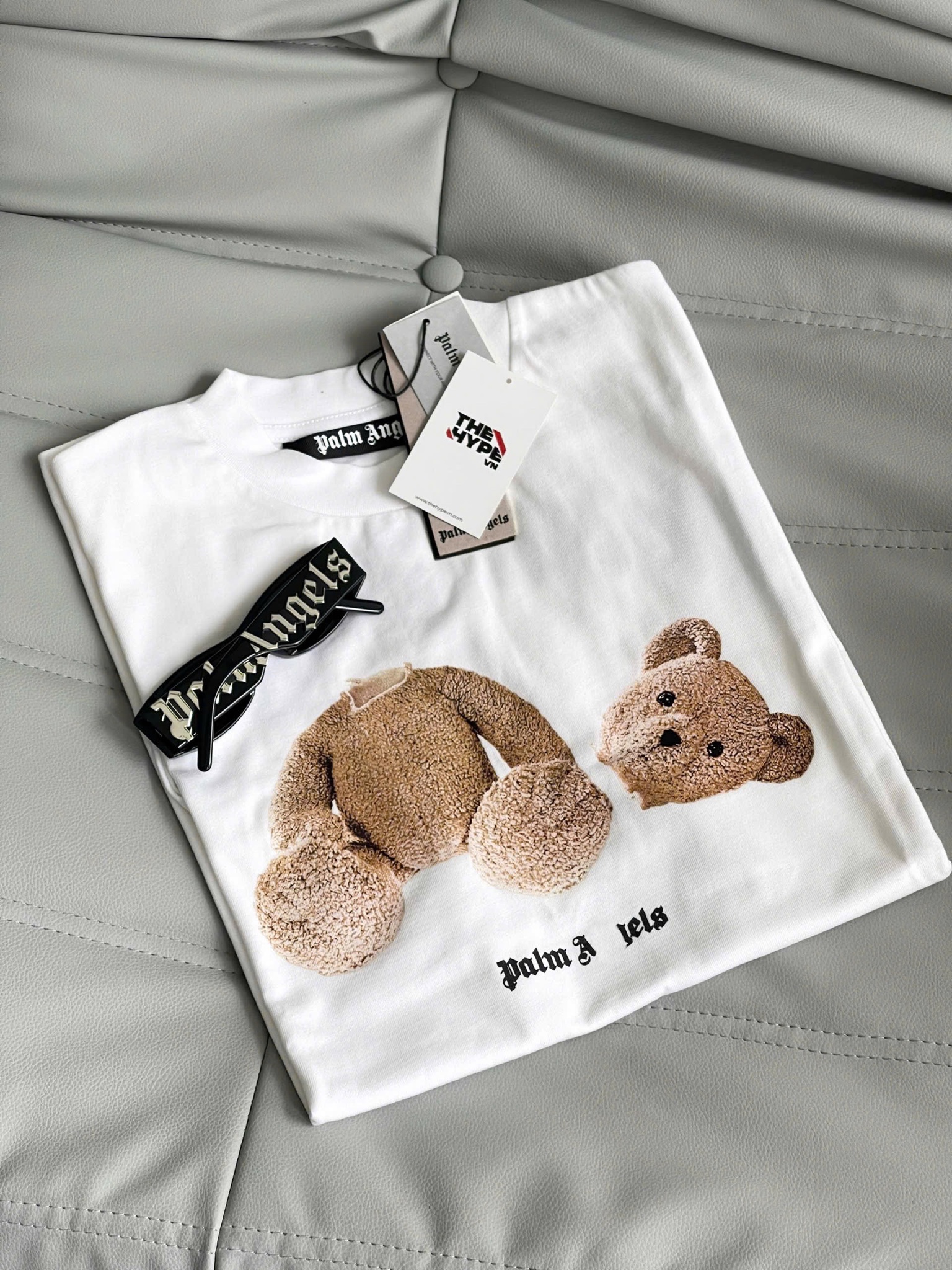PALM ANGELS TEE - Áo PA Kill The Bear (White) [Mirror Quality]