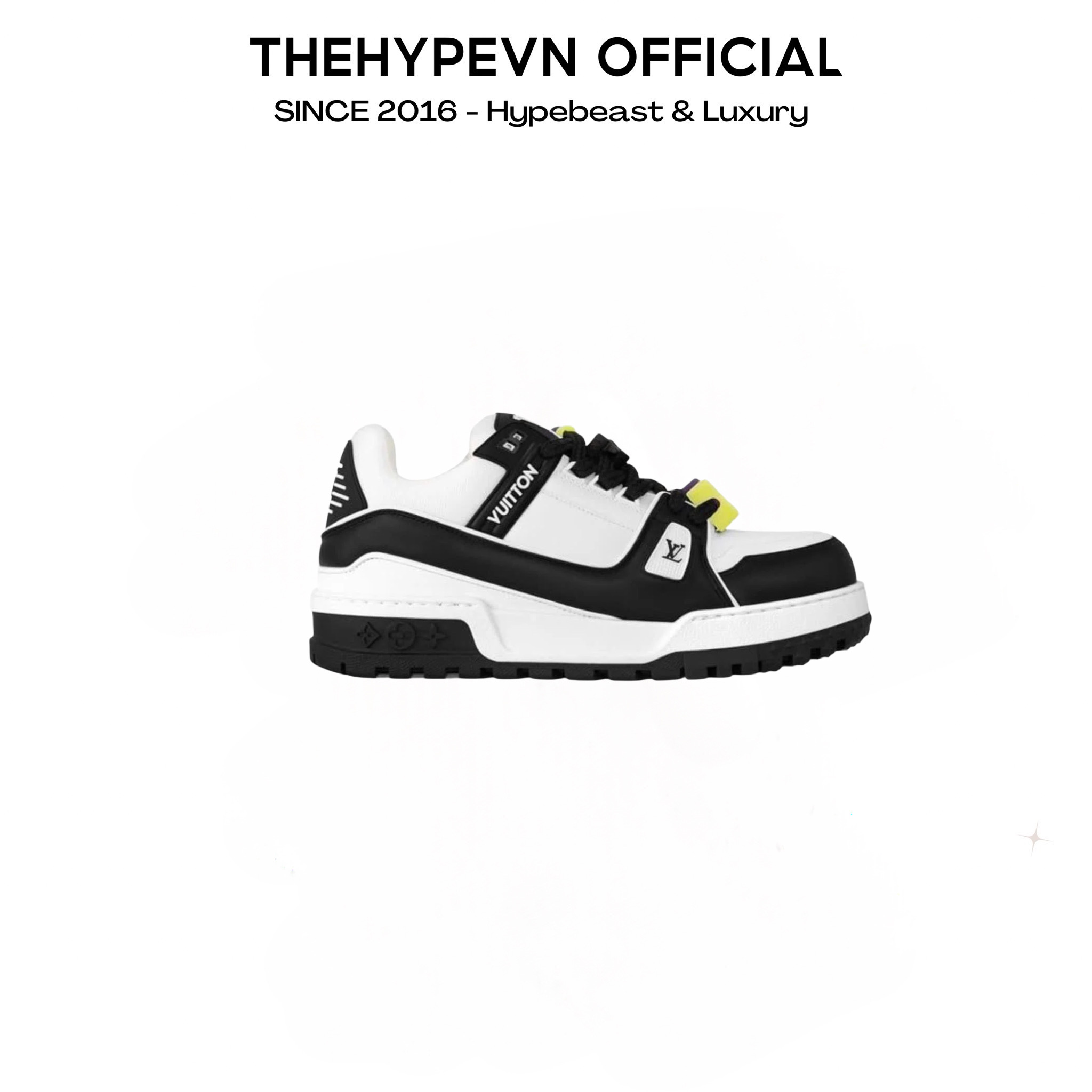 Giày Louis Vuitton Trainer Maxi Sneaker (Black) [Mirror Quaity]