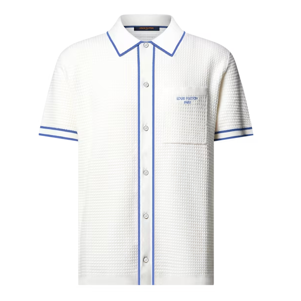 ÁO POLO LOUIS VUITTON BLUE LINE (WHITE)