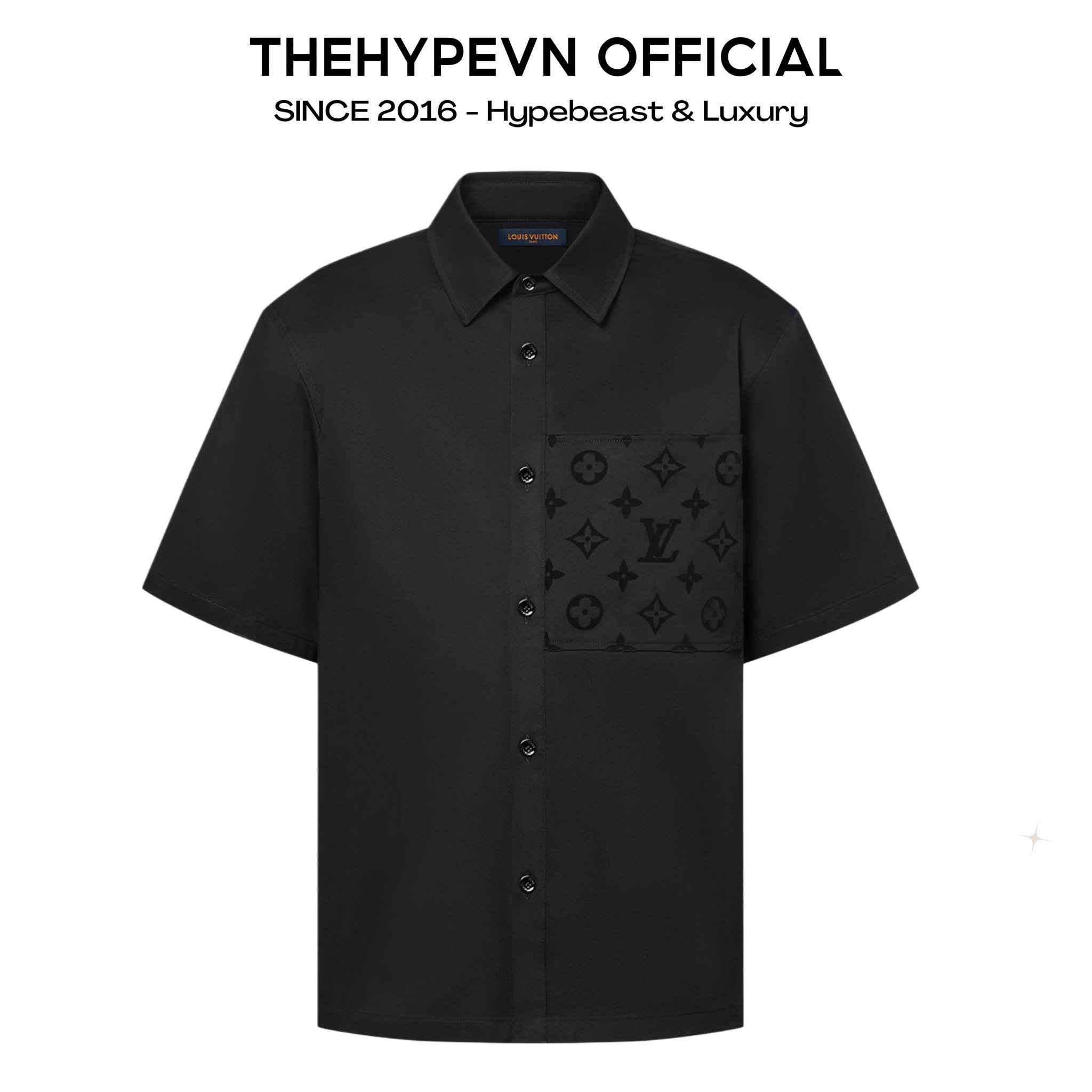 ÁO SƠ MI LOUIS VUITTON LV WORKWEAR FLOCKING JACKET (BLACK)