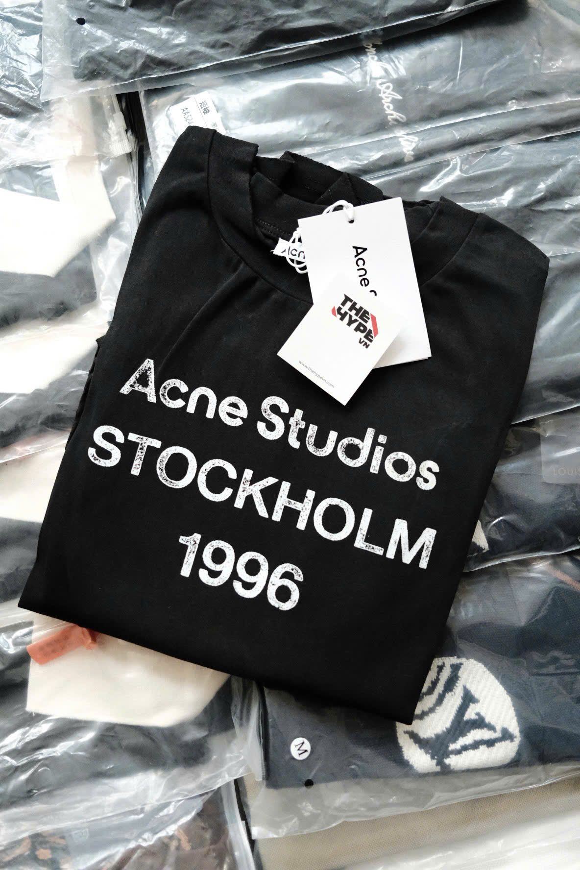 ÁO THUN ACNE STUDIOS EXFORD U 1996 (BLACK)