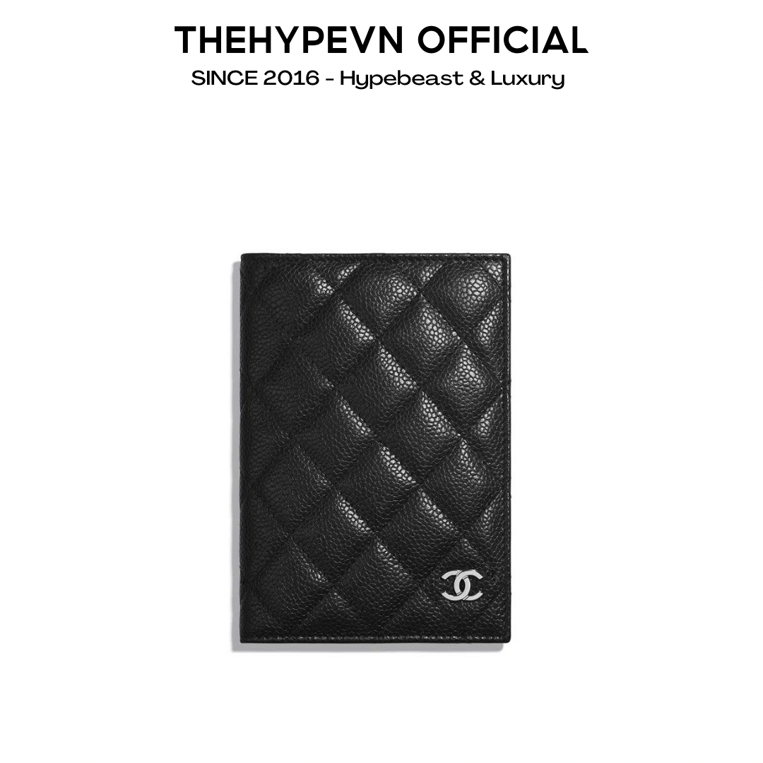 VÍ ĐỰNG PASSPORT CHANEL CAVIAR QUILTED (BLACK)