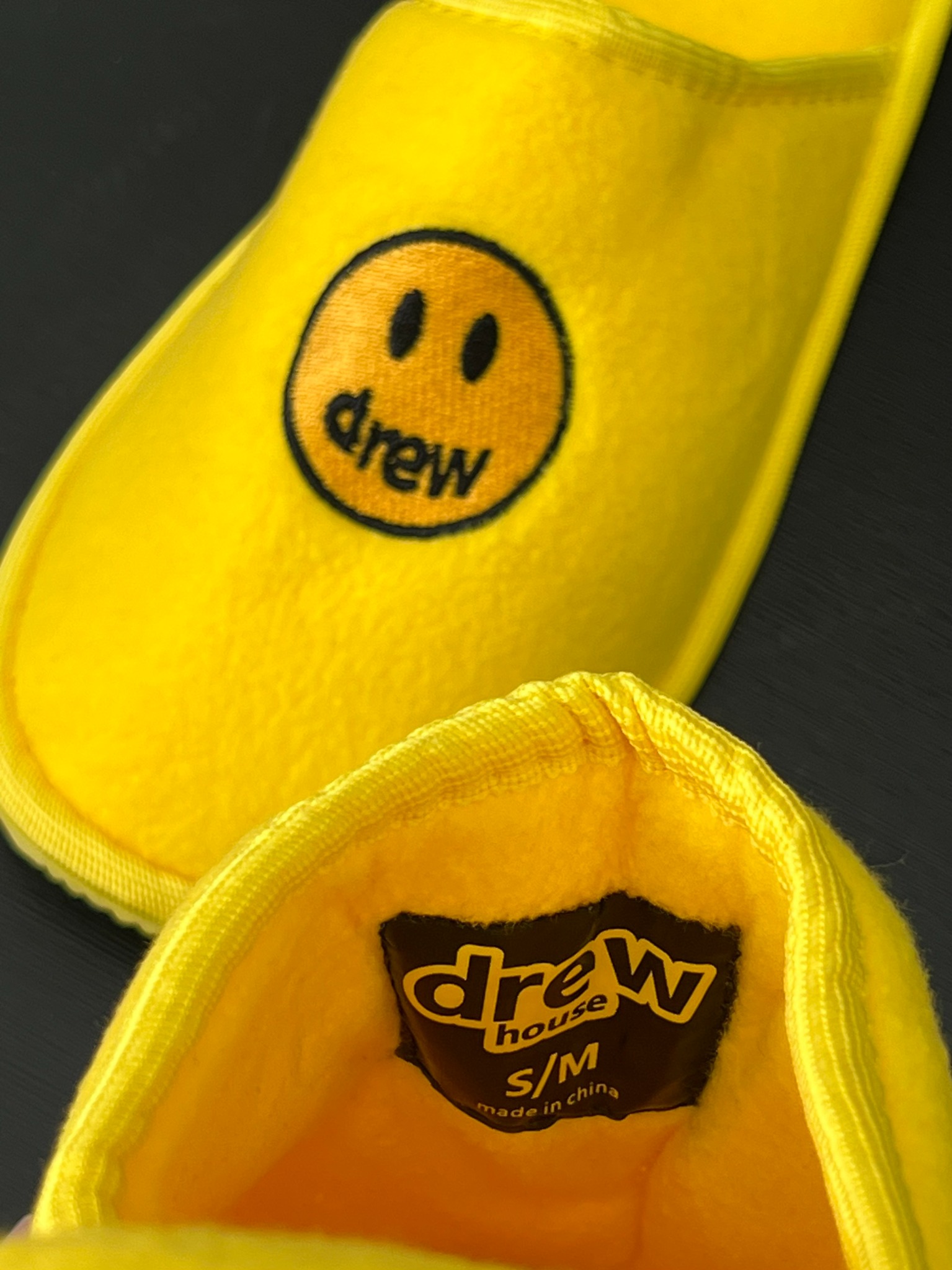 DREW SLIDES - Dép Drew Mascot (Yellow) [Mirror Quality]