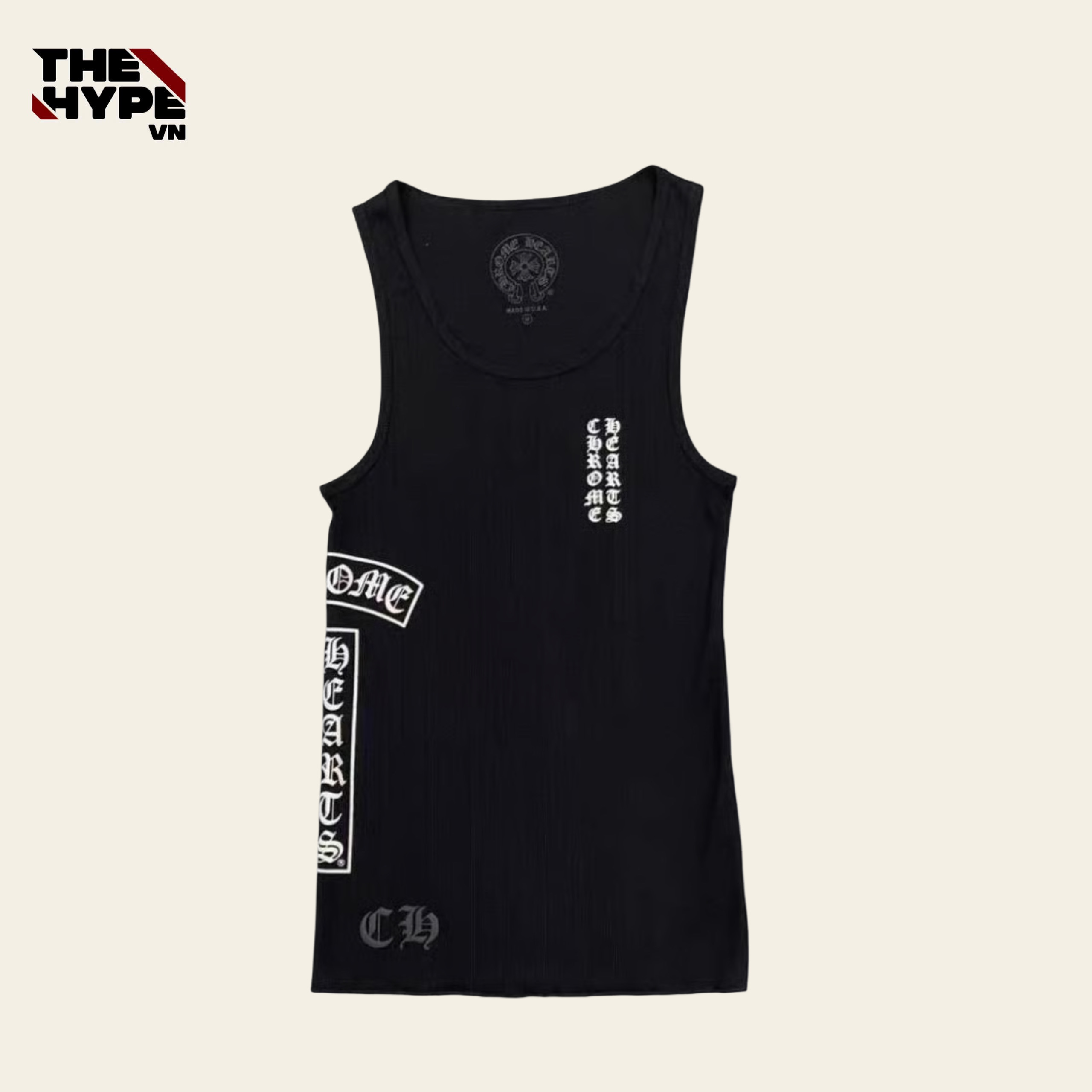 ÁO BA LỖ CHROME HEARTS TANK TOP SIDE LOGO (BLACK)