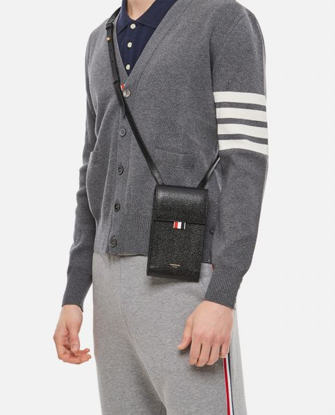 TÚI THOM BROWNE STRAP PHONE HOLDER (BLACK)