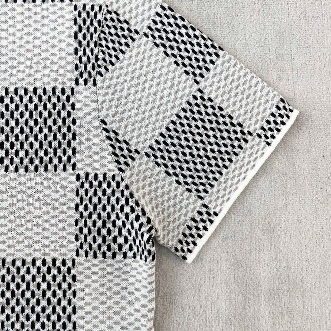 ÁO THUN LOUIS VUITTON LV DAMIER MARQUE (BLACK WHITE)