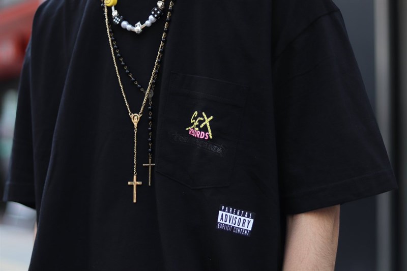 CH TEE- Áo Chrome Hearts Sex records (black) [Mirror Quality]