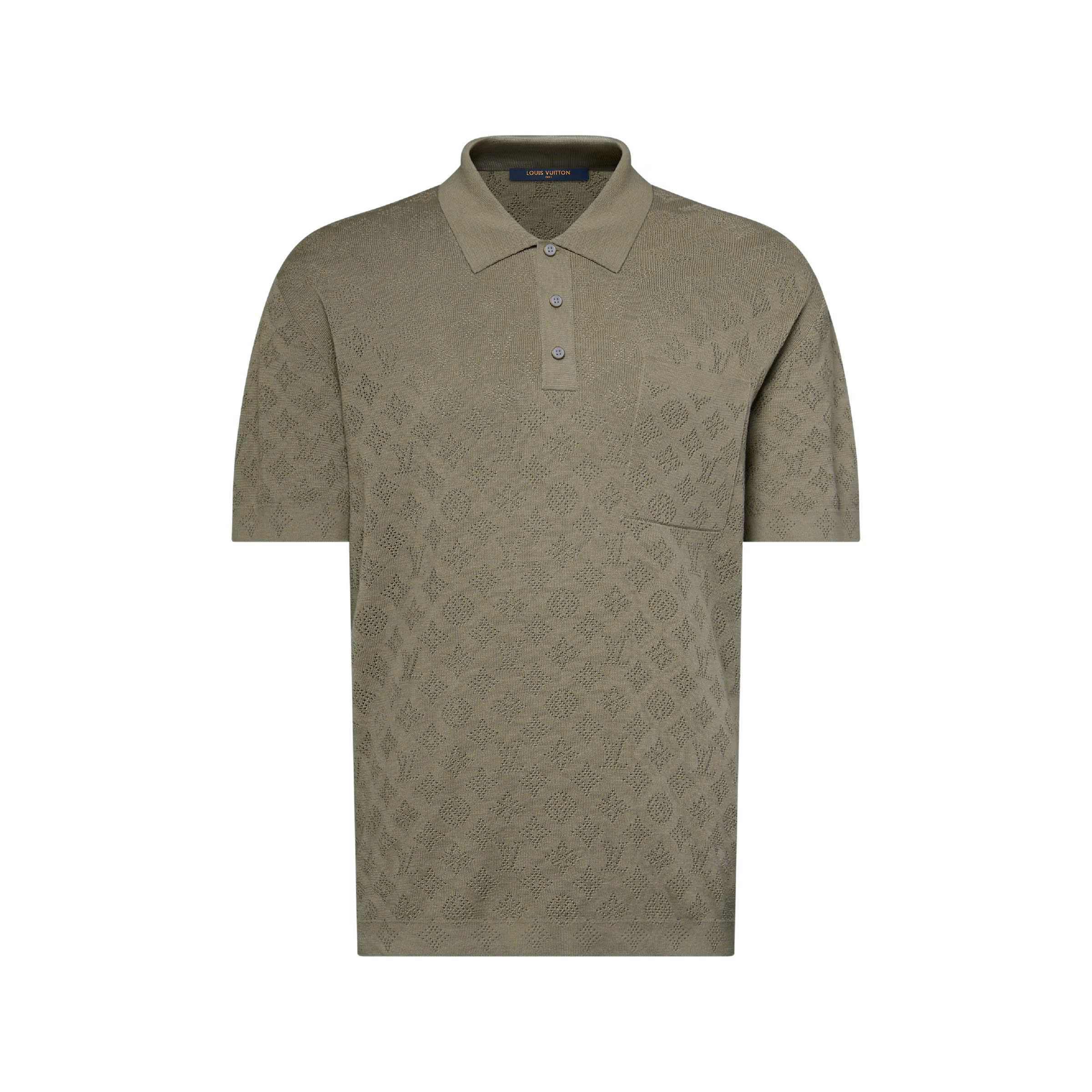 ÁO POLO LOUIS VUITTON POINTELLE MONOGRAM (GREEN)