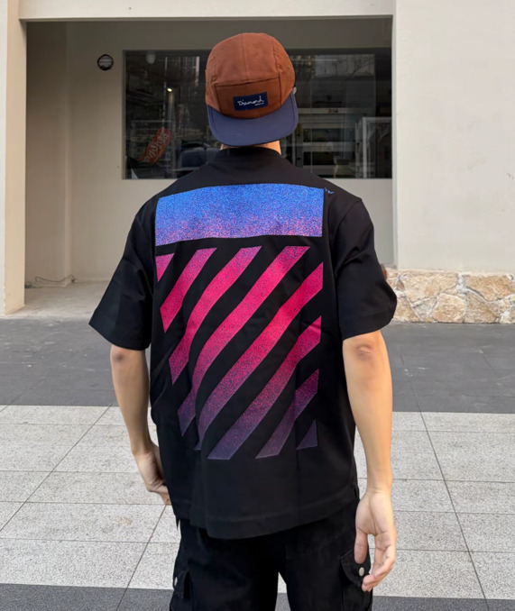 ÁO THUN OFF WHITE GRAPHIC (BLACK)