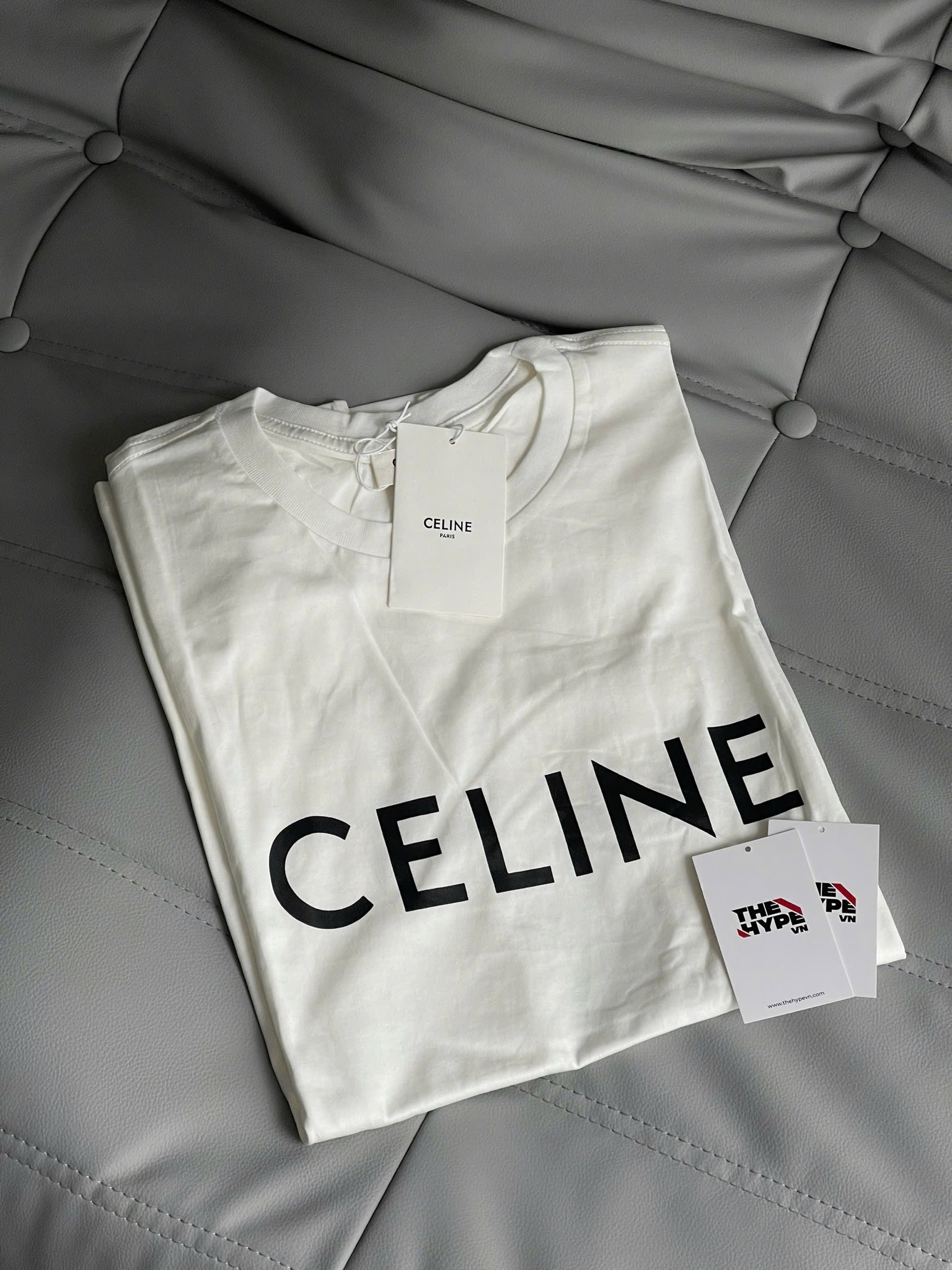 Áo Thun Celine Loose Cotton (White) [Mirror Quality]