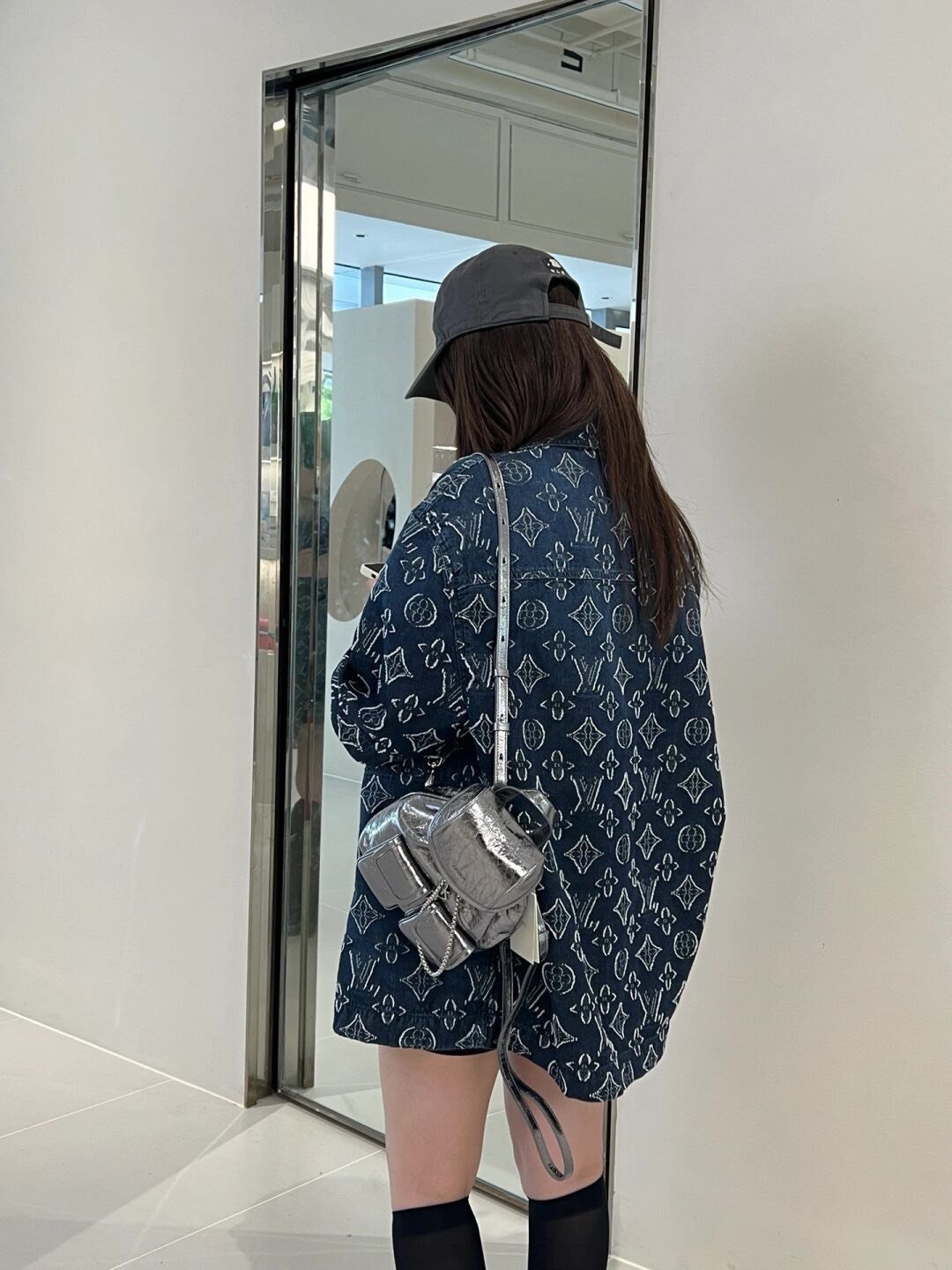 Áo Sơ Mi Louis Vuitton LV Flower Patterns Monogram (Blue) [Mirror Quality]