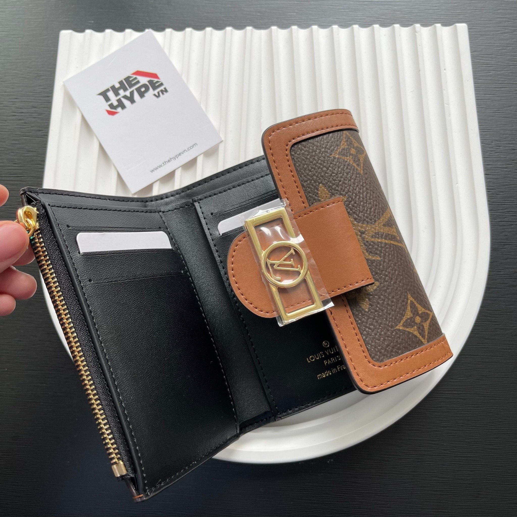 Ví Ngắn Louis Vuitton Dauphine Monogram (Brown) [Mirror Quality]