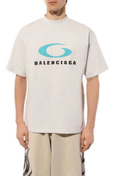 ÁO THUN BALENCIAGA BLCG LOOP SPORT ICON (CREAM)