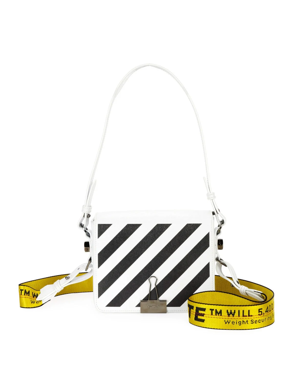 Túi Off-White Oblique Stripes size 1.4 (White) [Mirror Quality]